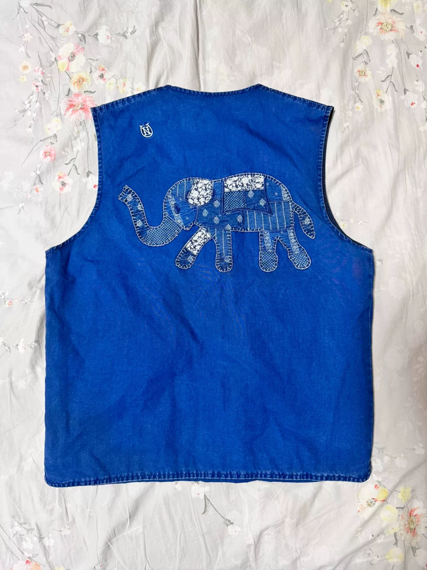 Neighborhood 16ss Indigo Denim Vest — front