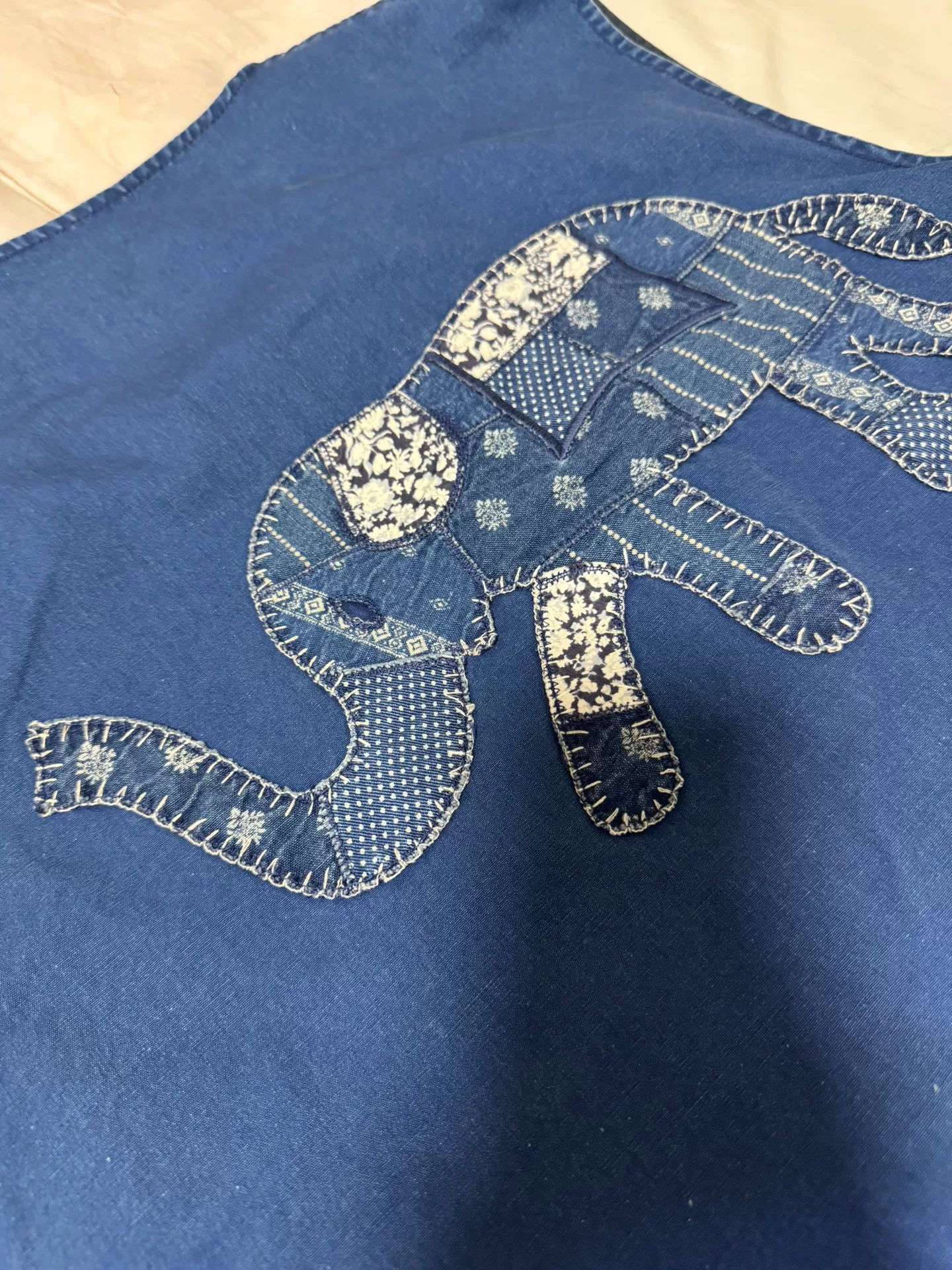Neighborhood 16ss Indigo Denim Vest — label