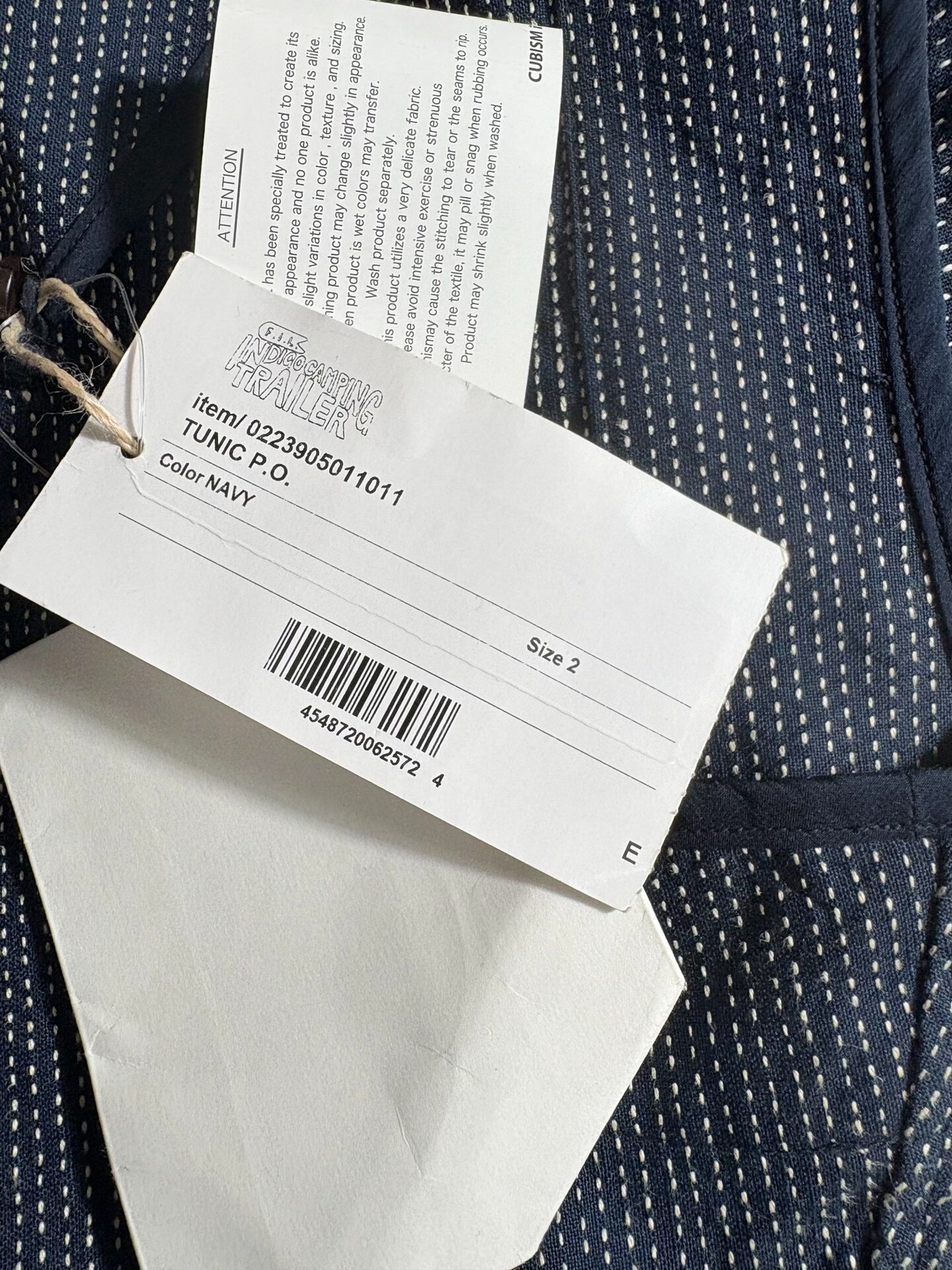 Visvim ICT Tunic Sashiko Shirt — back