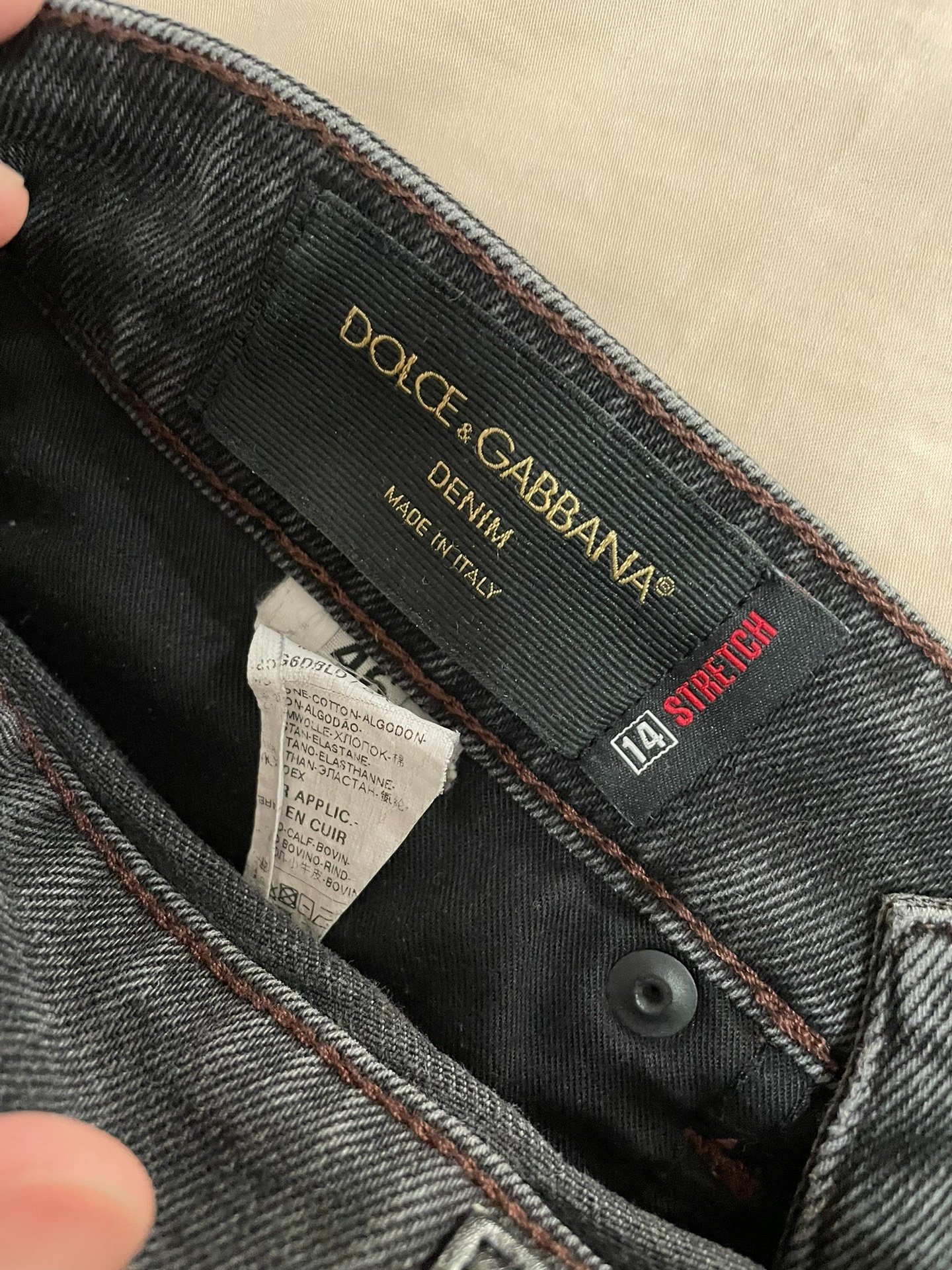 Dolce&Gabbana Gray Jeans Size 46 — detail