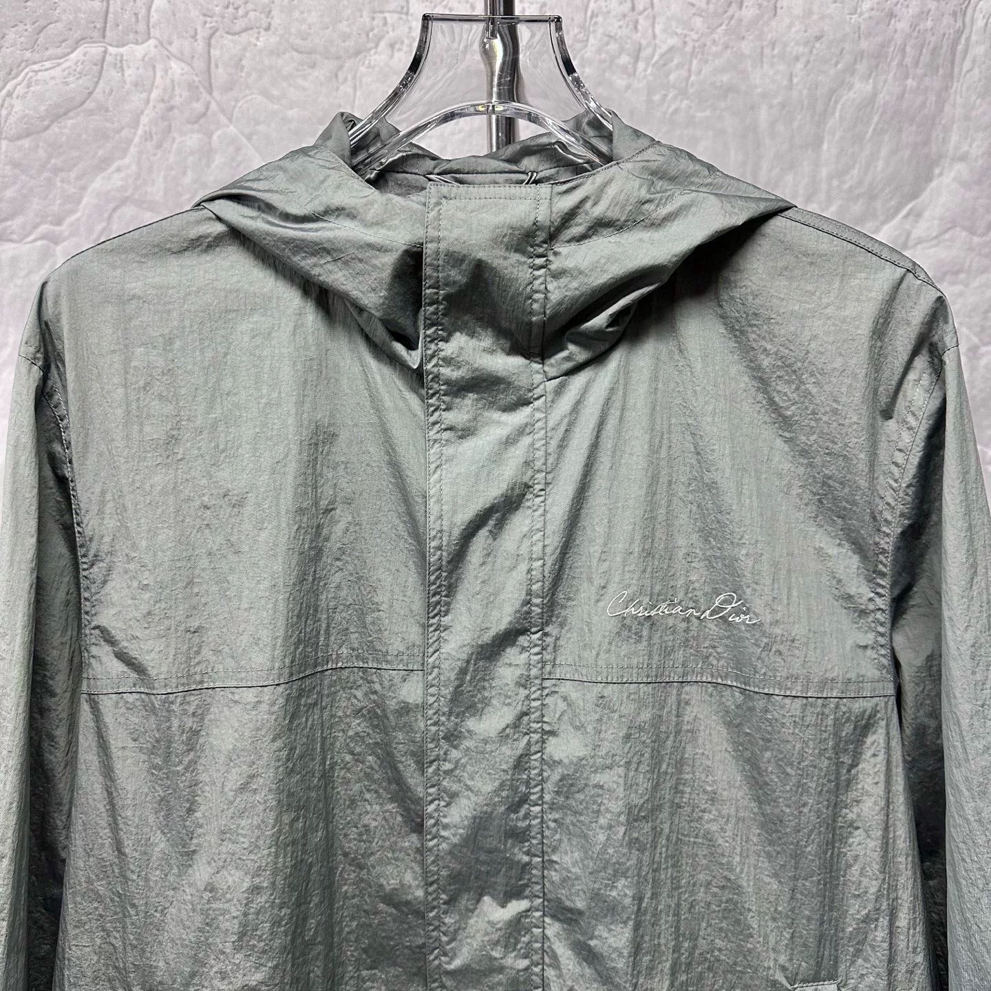 Dior FW24 1947 Logo Embroidered Hooded Jacket — front