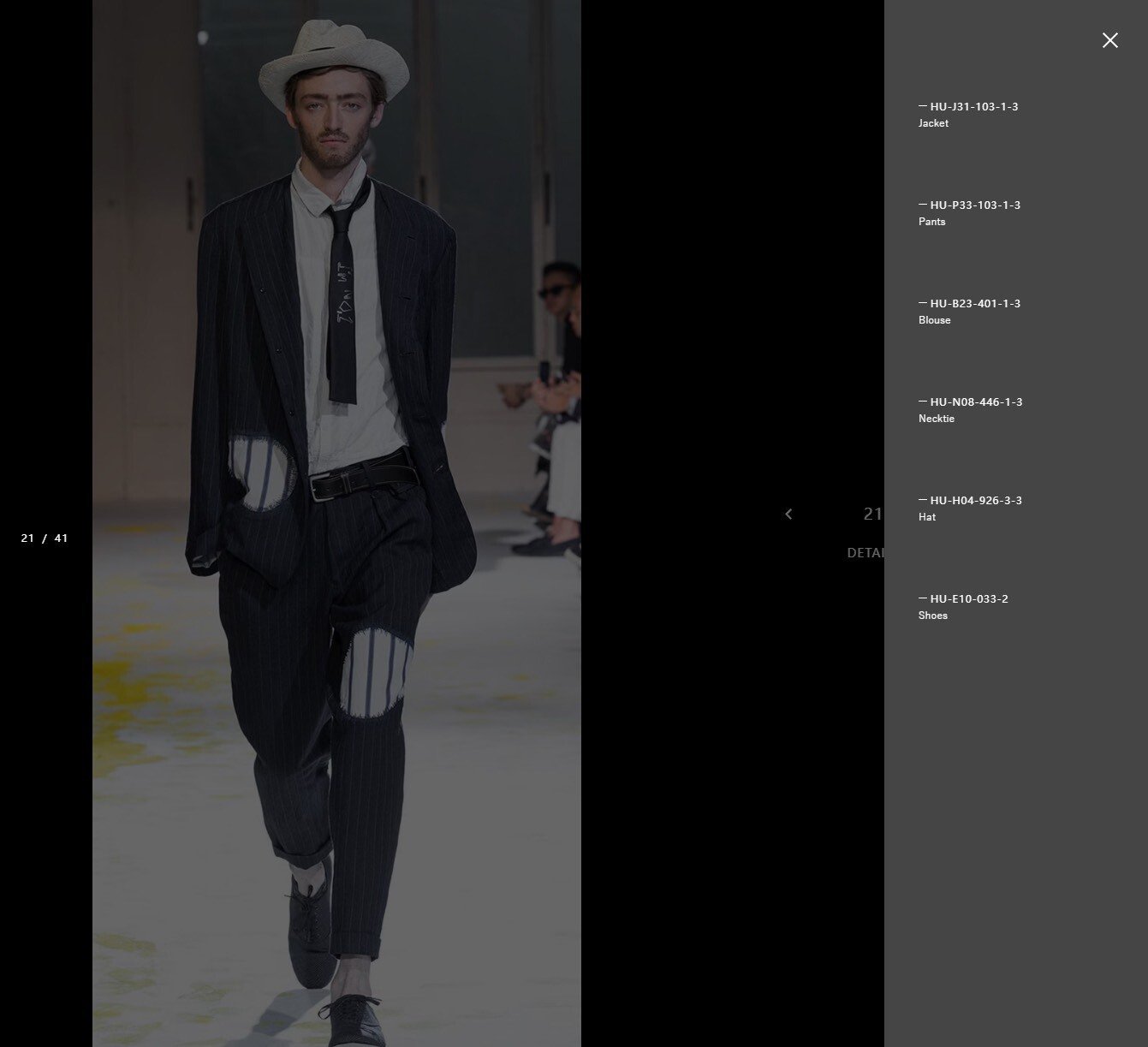 Yohji Yamamoto 2015 SS Multi-Panel White Shirt — label