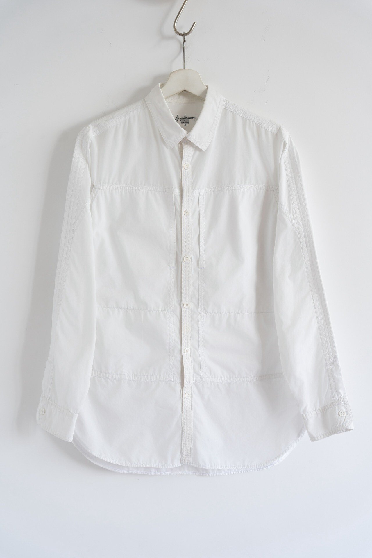Yohji Yamamoto 2015 SS Multi-Panel White Shirt