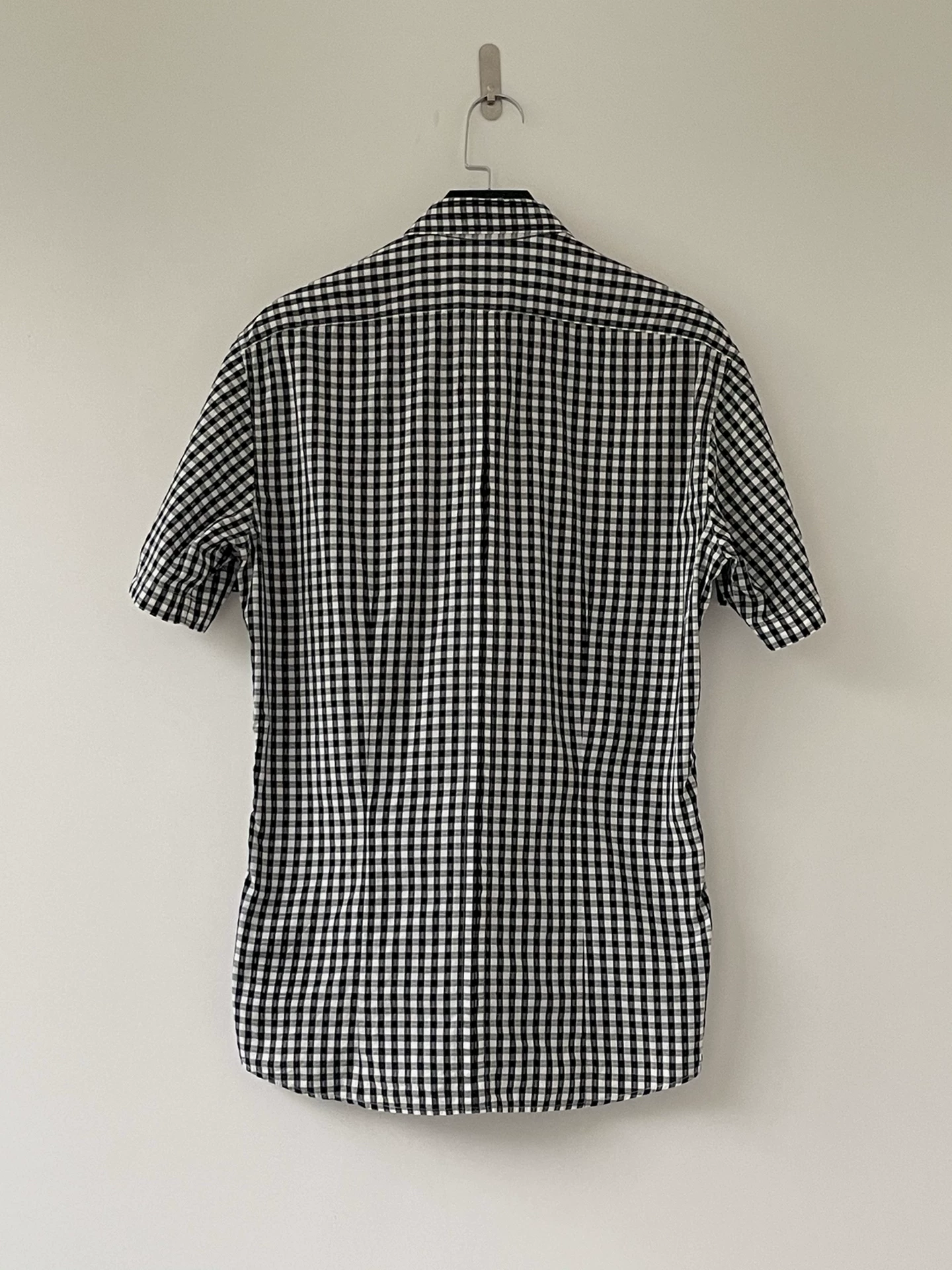 Dries Van Noten Black White Check Shirt — label