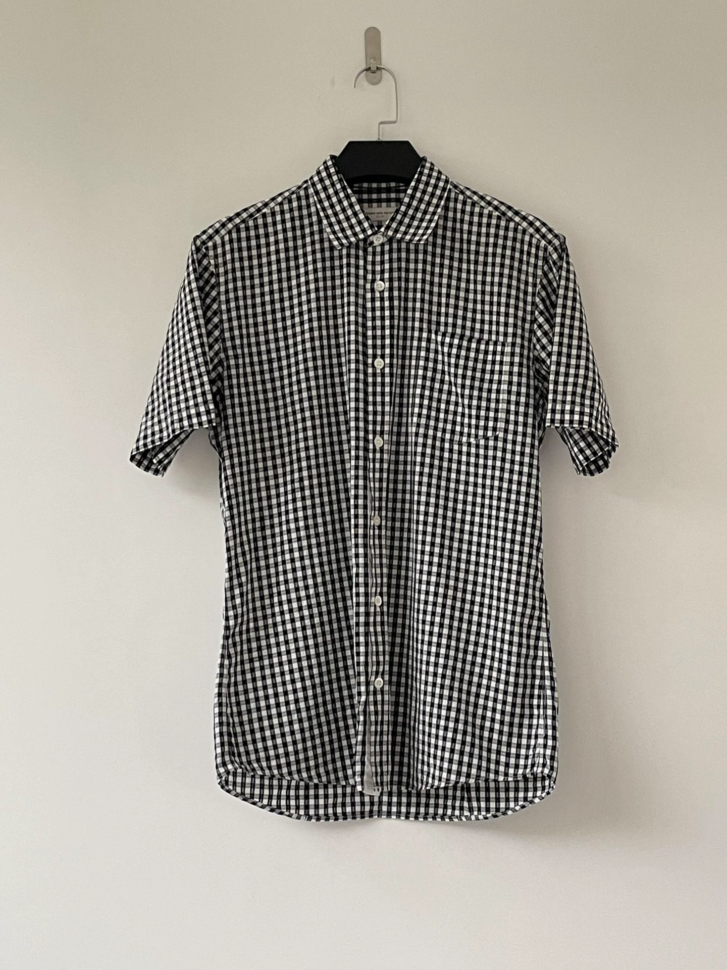 Dries Van Noten Black White Check Shirt — detail