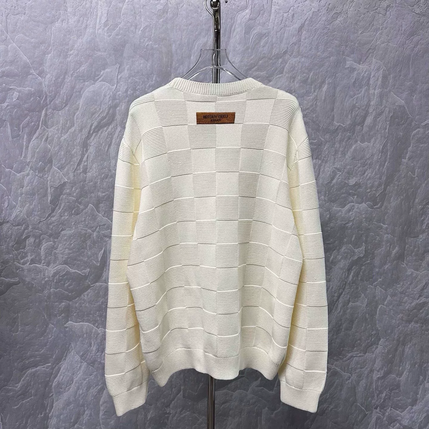 Louis Vuitton Checkerboard Sweater XXL — back