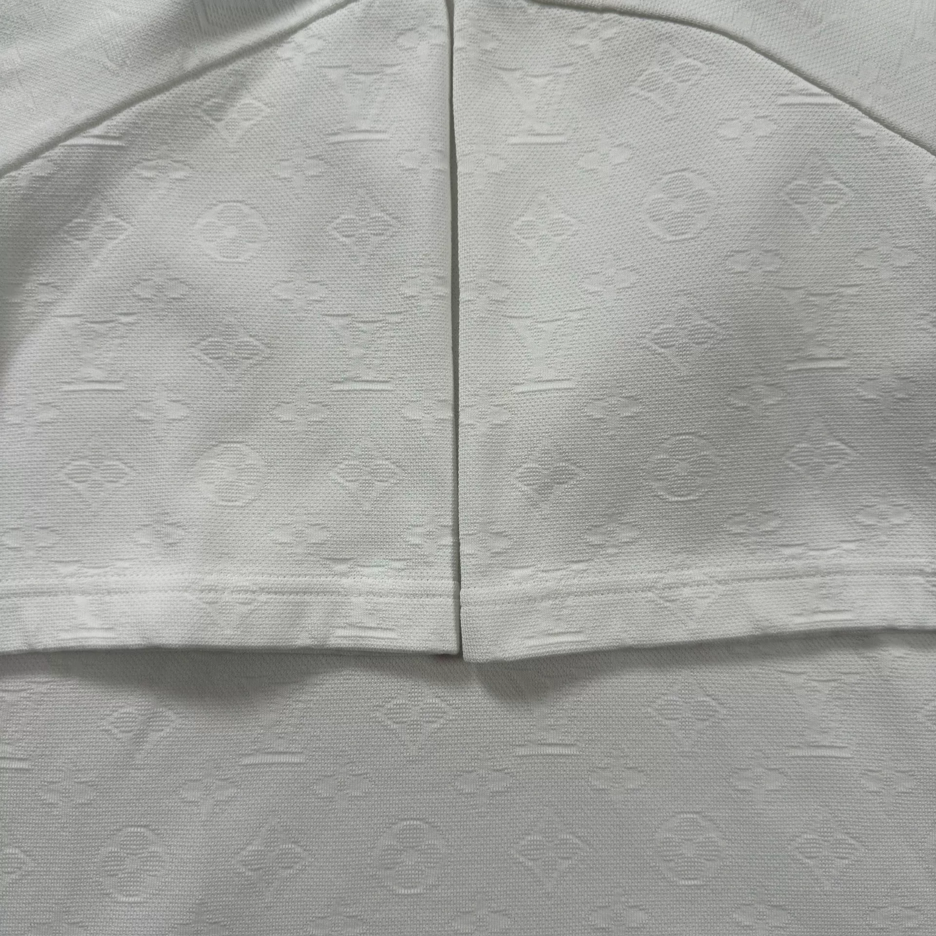 Louis Vuitton White Pocket Embossed T-Shirt — back