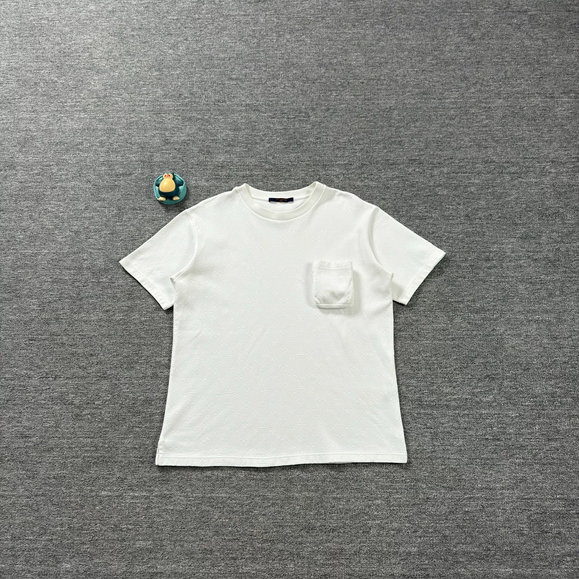 Louis Vuitton White Pocket Embossed T-Shirt