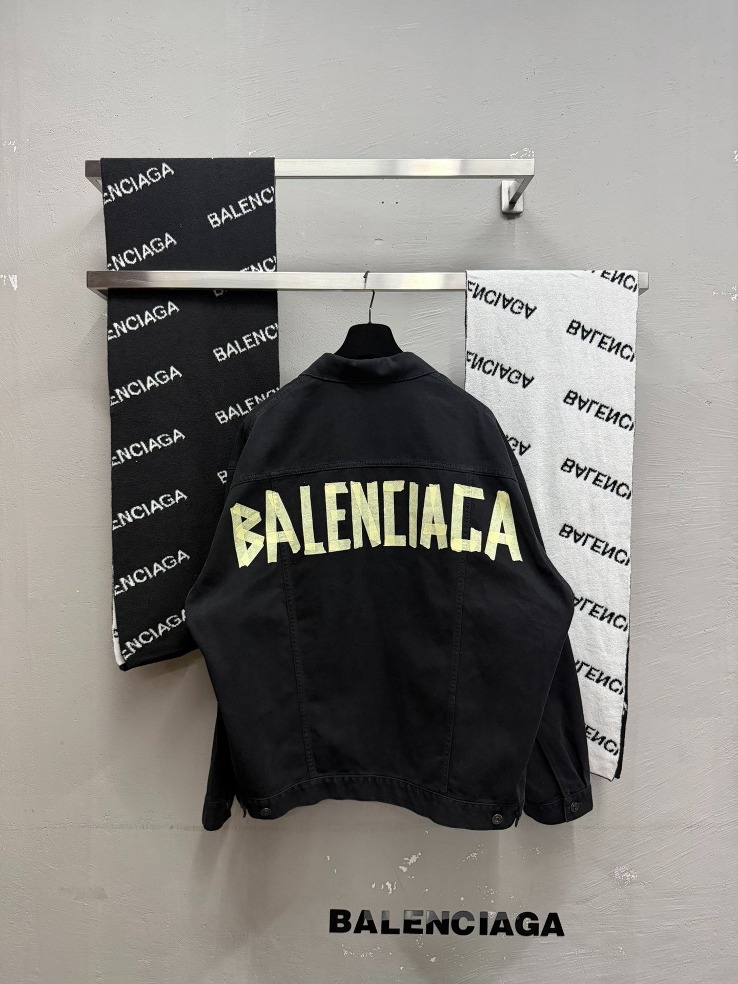 Balenciaga Black Denim Jacket