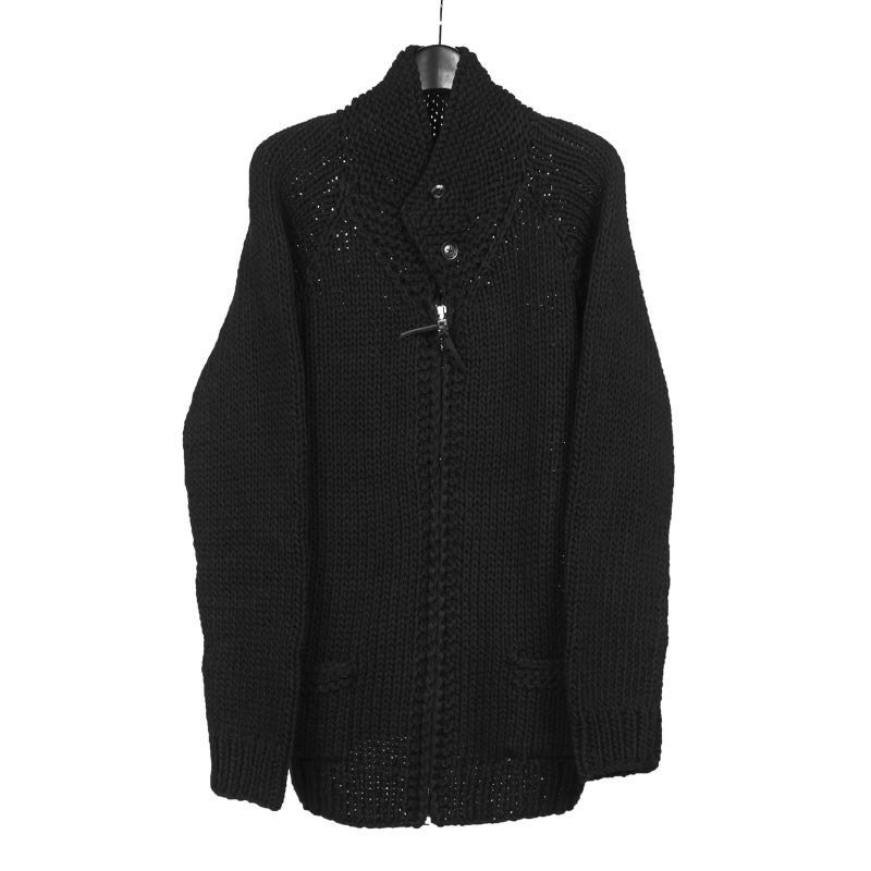 Yohji Yamamoto 18AW Hand-Knit Fringe Sweater — back