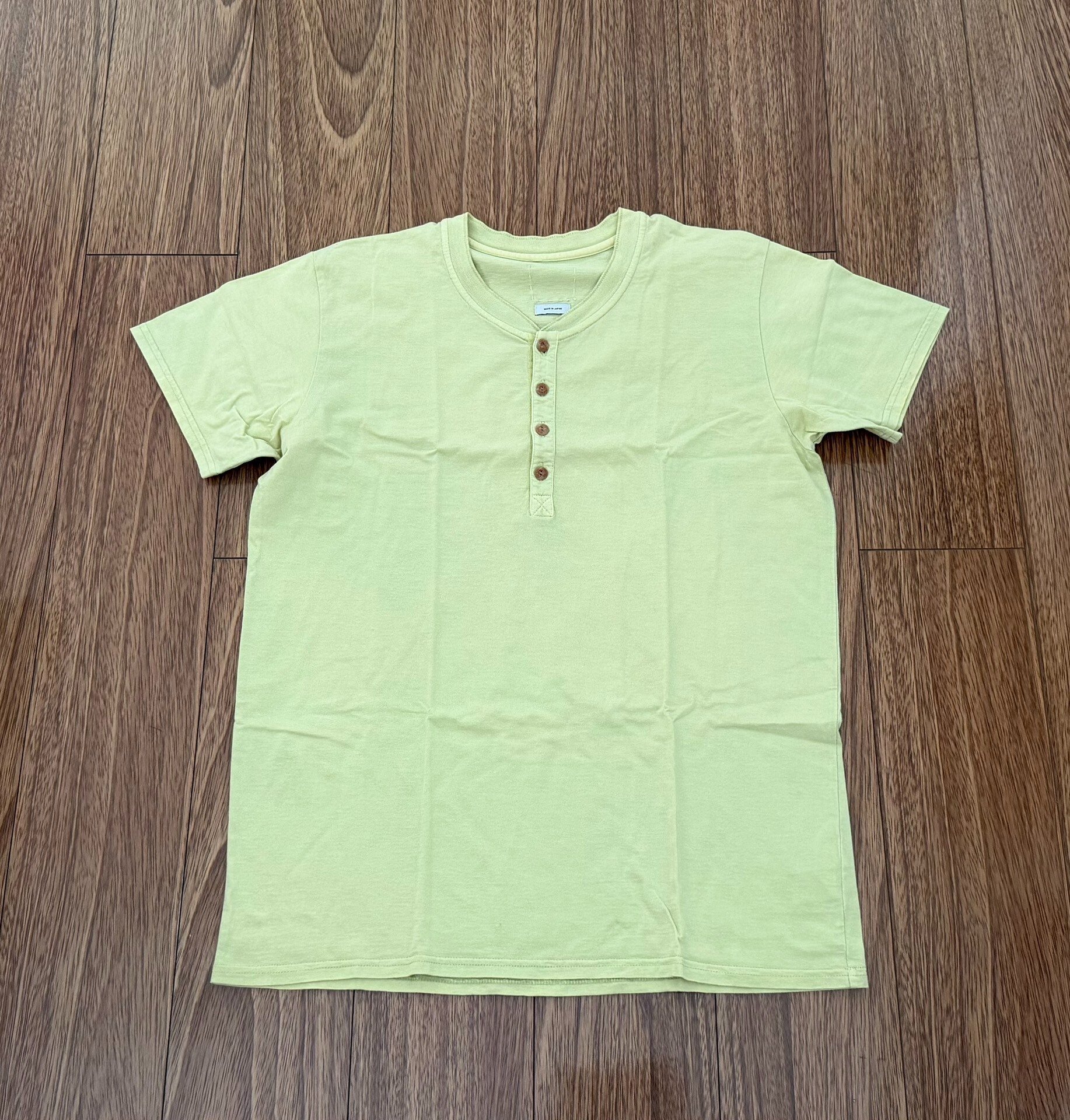 Visvim 17SS Veggie Dye Henley Tee