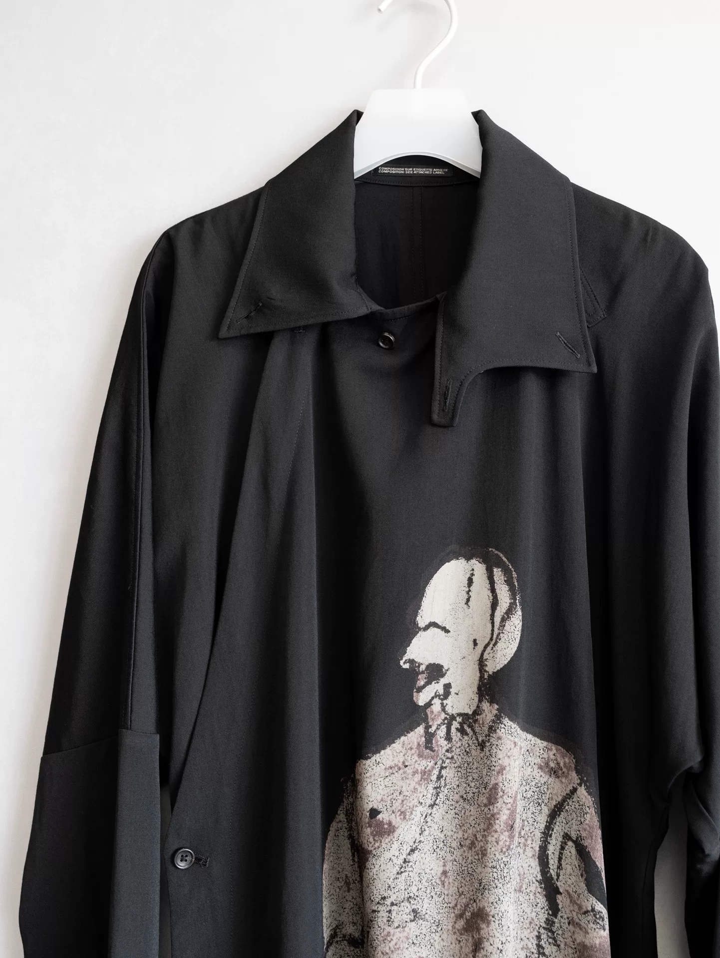 Yohji Yamamoto 17AW Discharge Print Robe — front