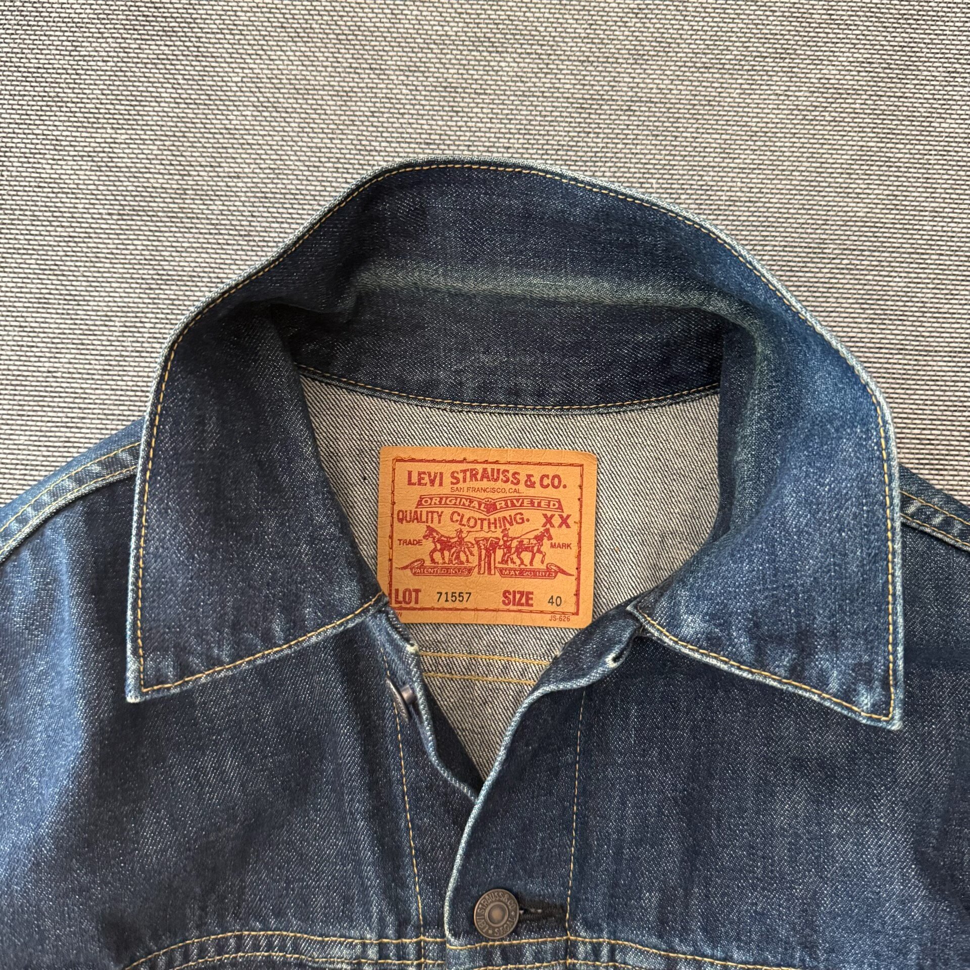 Levi's LVC 71557 J09 Denim Jacket — detail