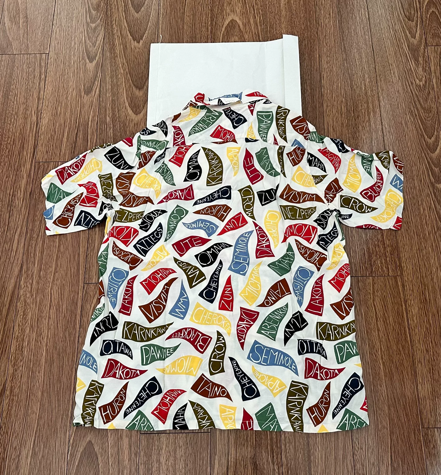 VISVIM FREE EDGE S/S PENNANTS SHIRT — front