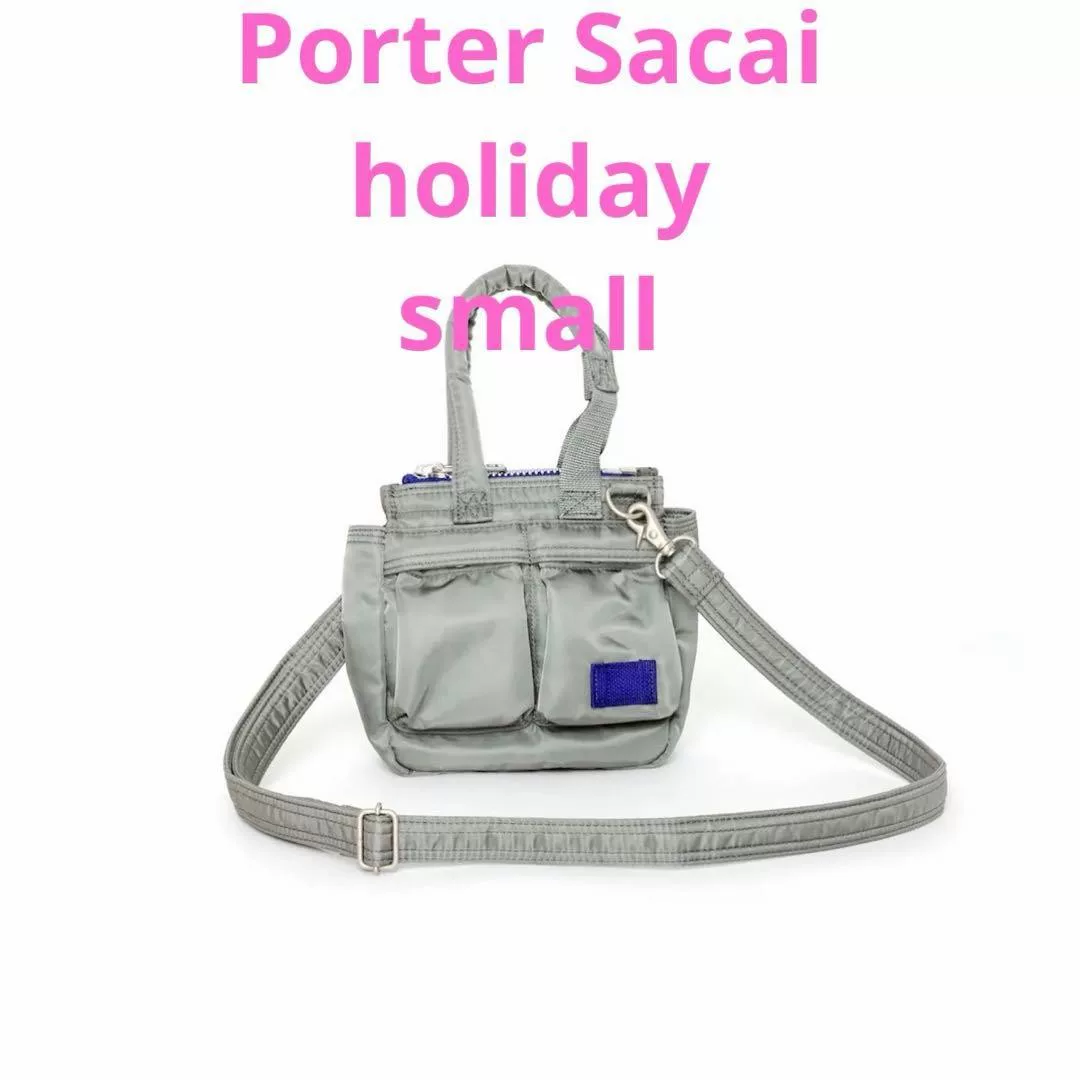 Porter Sacai Collaboration Small Bag — label