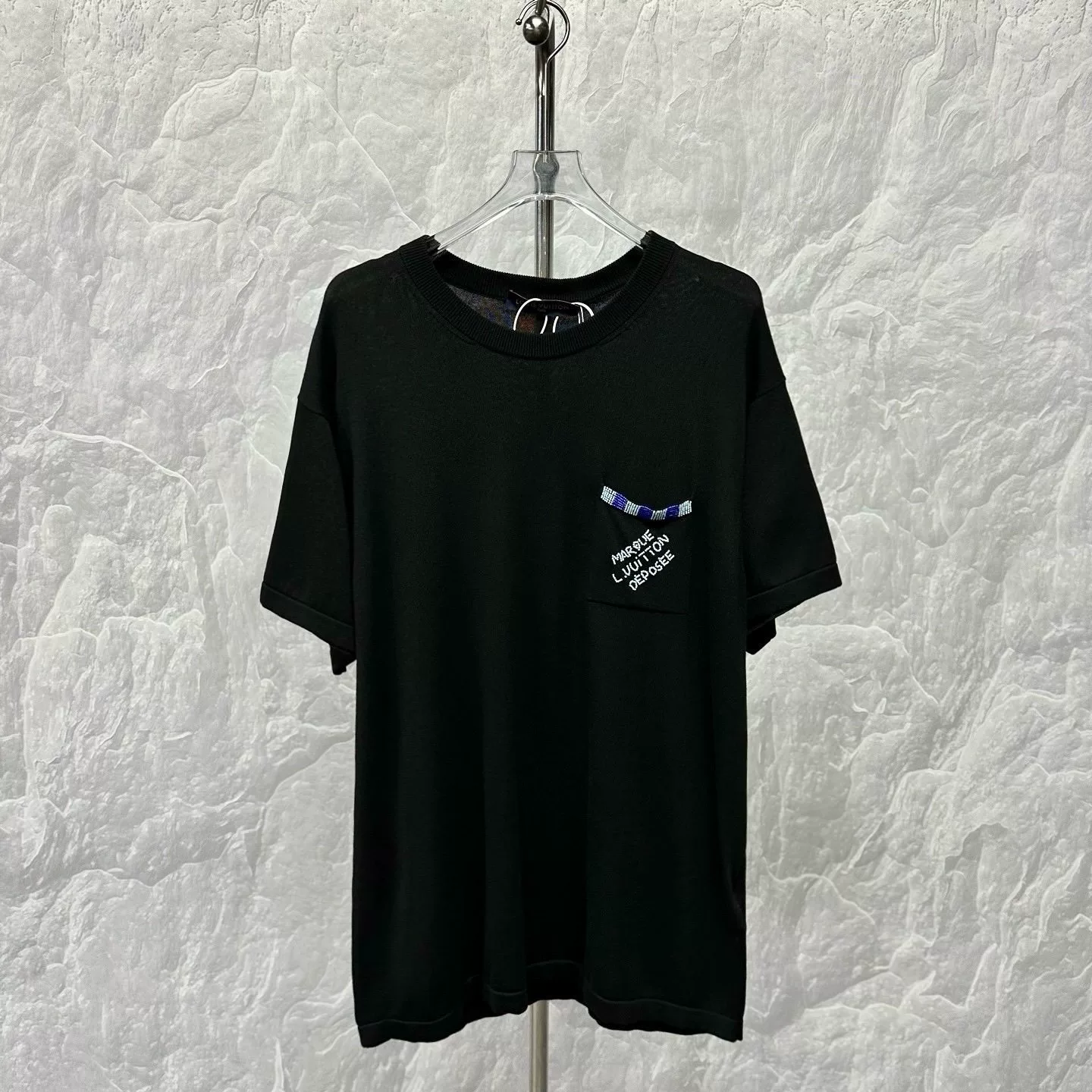 Louis Vuitton FW24 Beaded Pocket Knit Top — front
