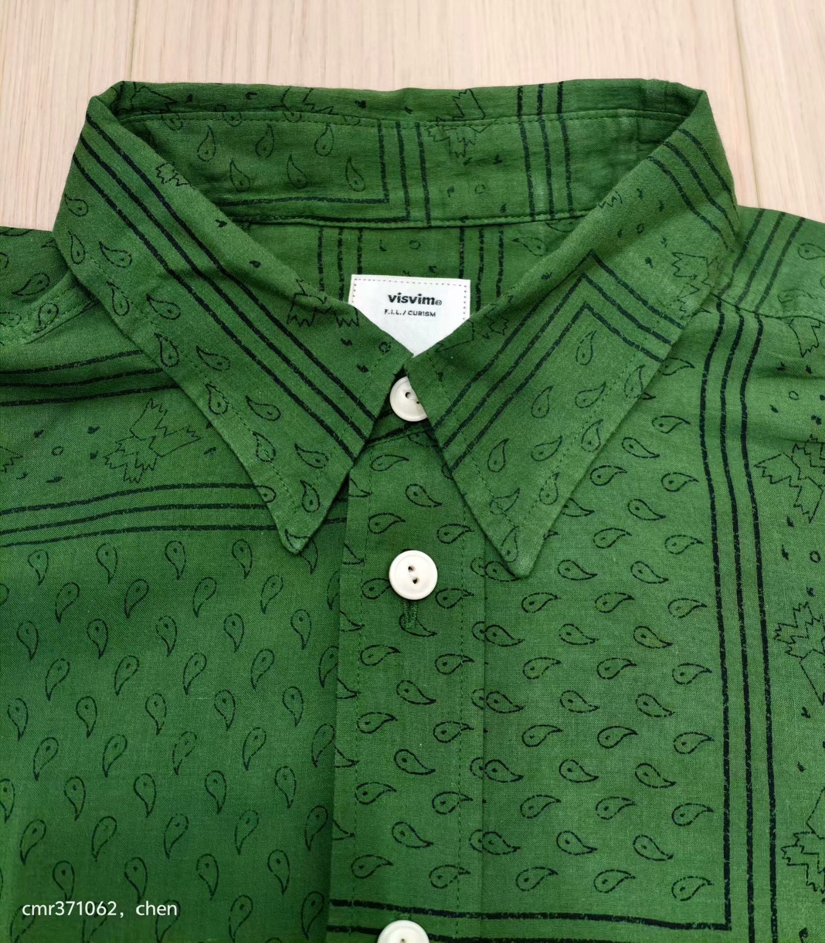 VISVIM 20AW LUMBER L/S BANDANA P.W. — back
