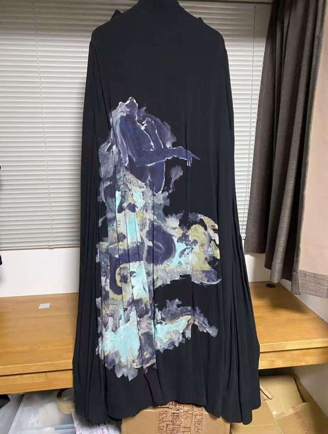 Yohji Yamamoto 19ss Oil Painting Cloak
