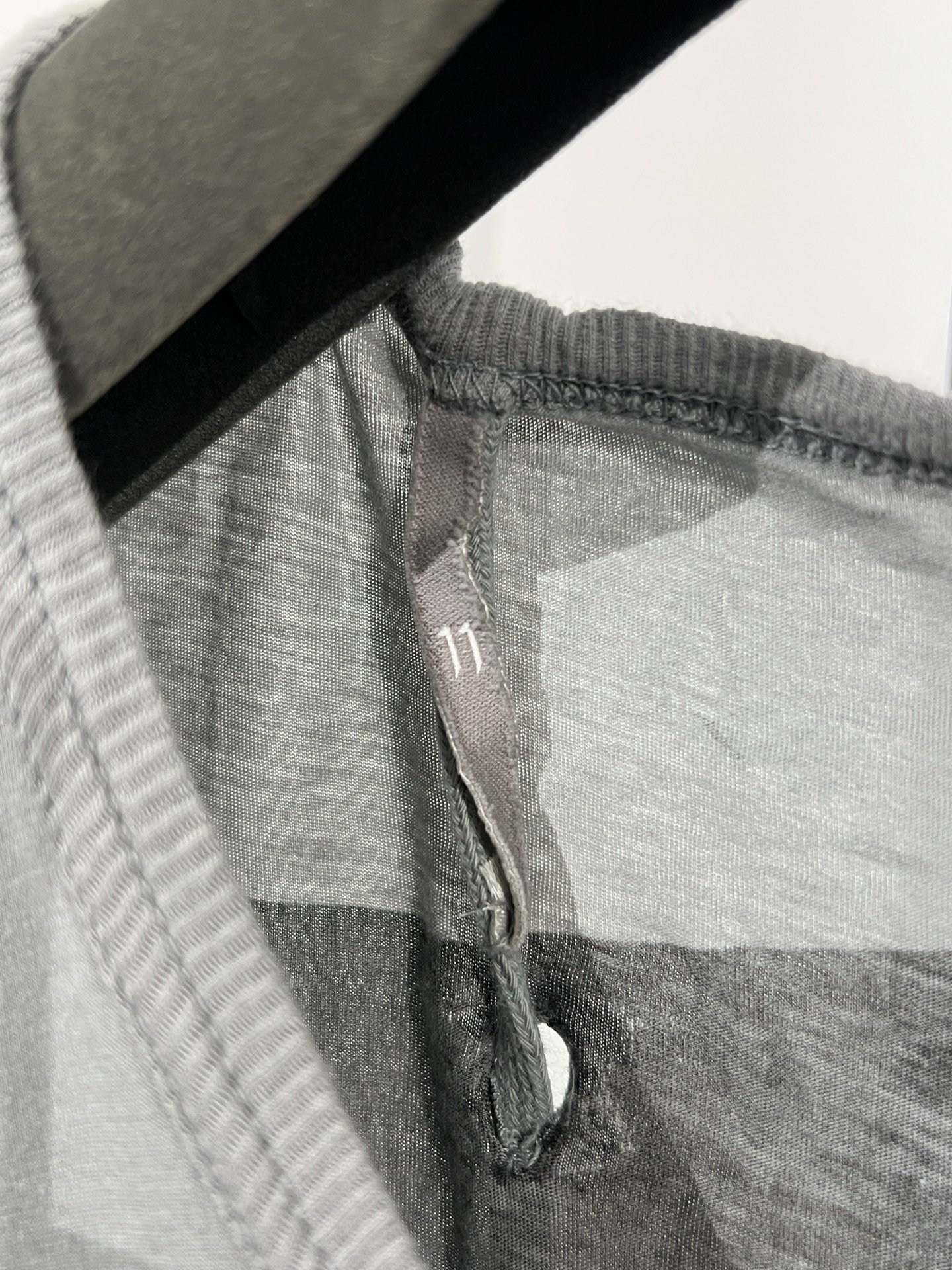 11 BY BORIS BIDJAN SABERI Mesh T-Shirt — label