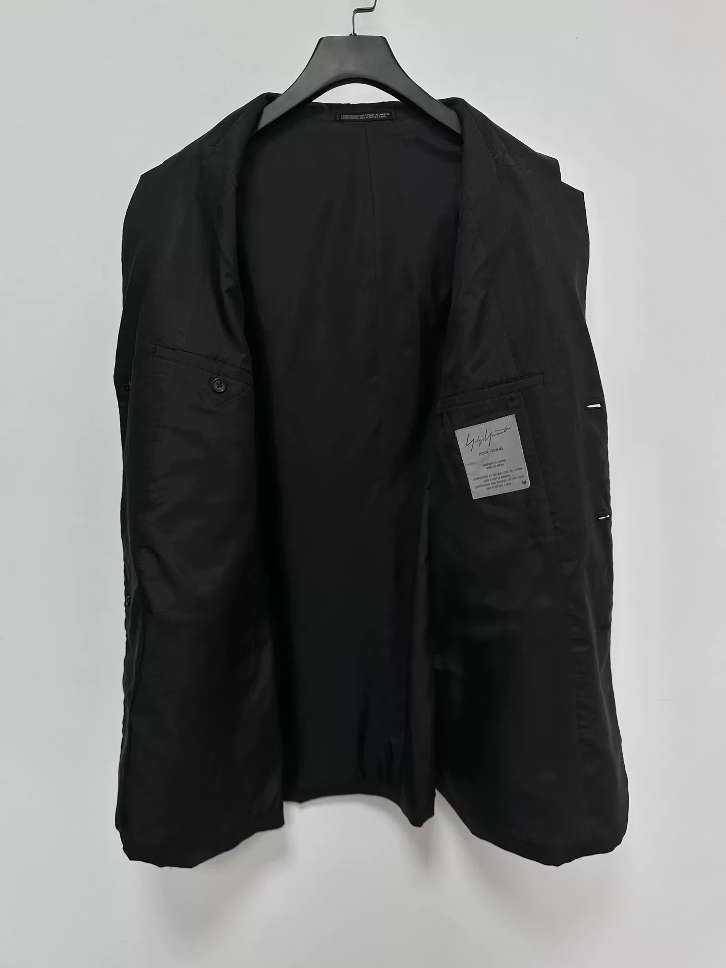 Yohji Yamamoto 98SS Flower Embroidery Linen Coat — back