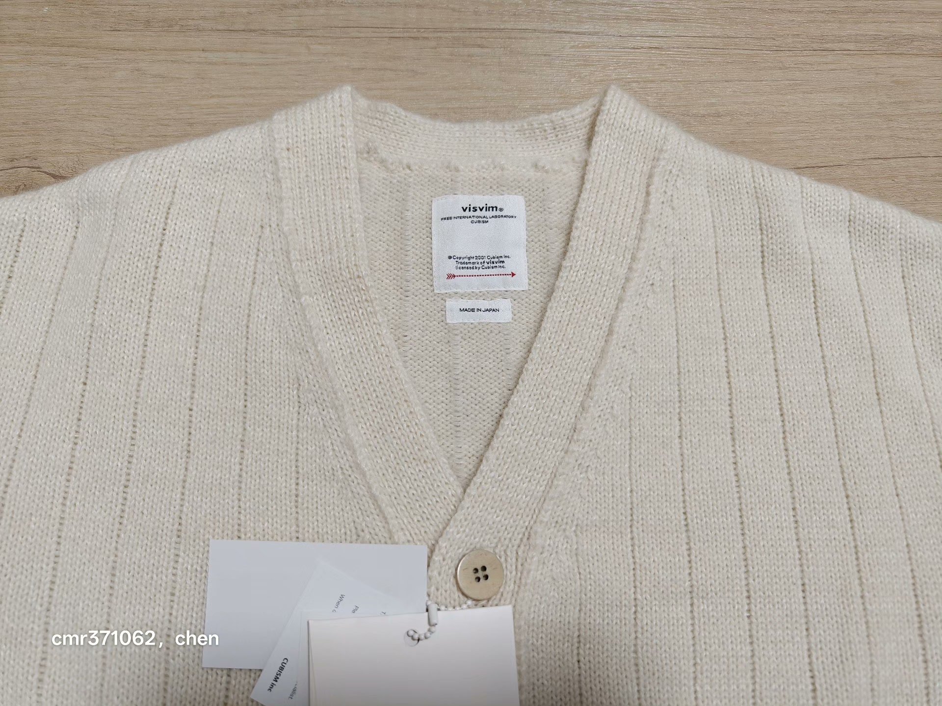 VISVIM 25SS KNIT CARDIGAN — detail