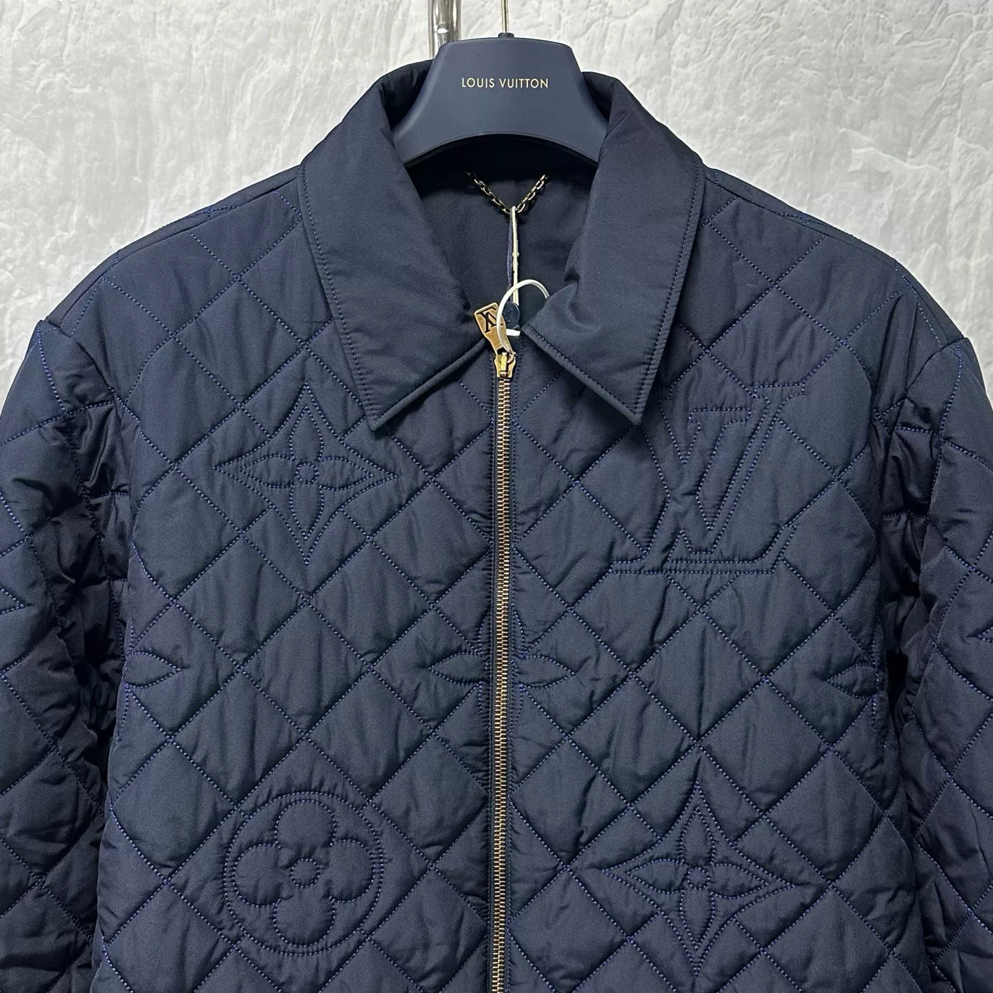 Louis Vuitton SS26 Quilted Jacket — detail