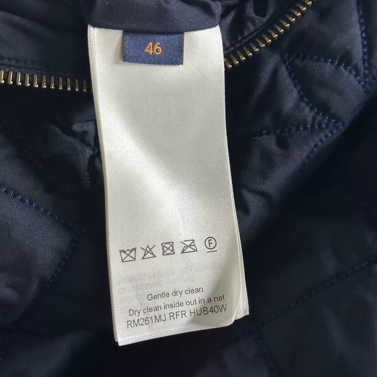 Louis Vuitton SS26 Quilted Jacket — back