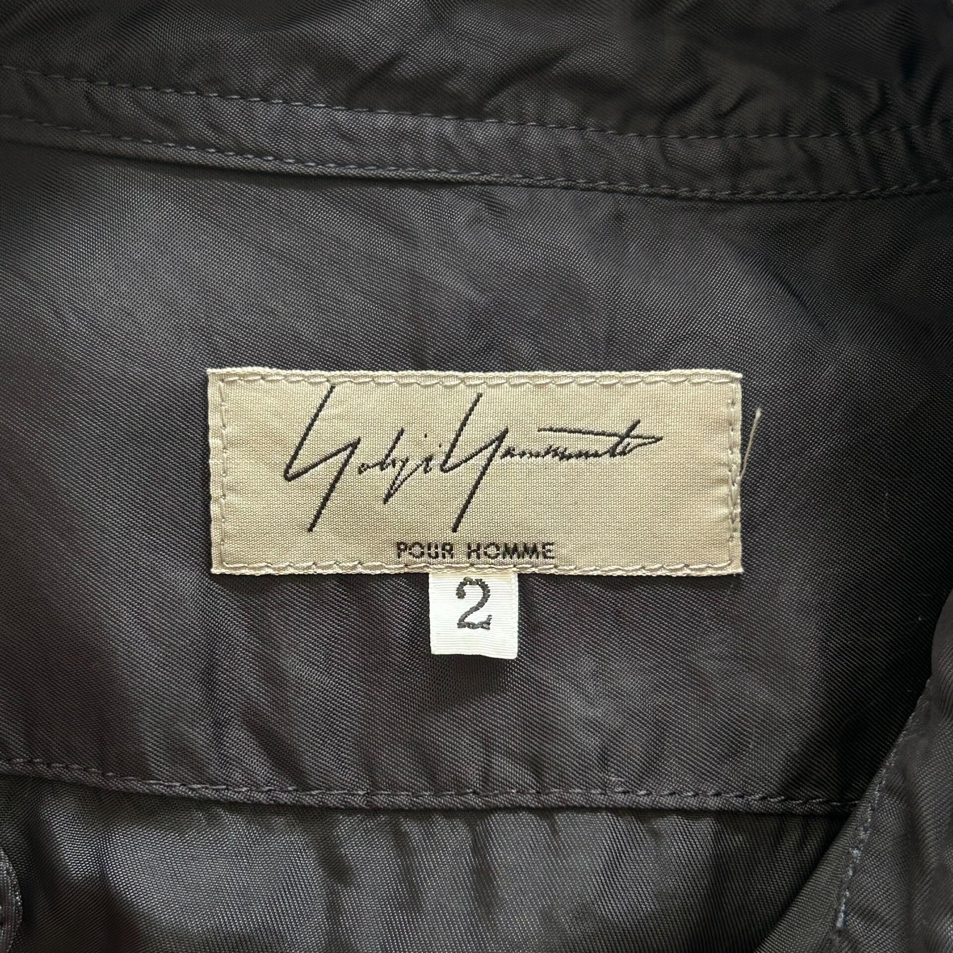 Yohji Yamamoto 2014 SS Cupro Short Sleeve Shirt — back