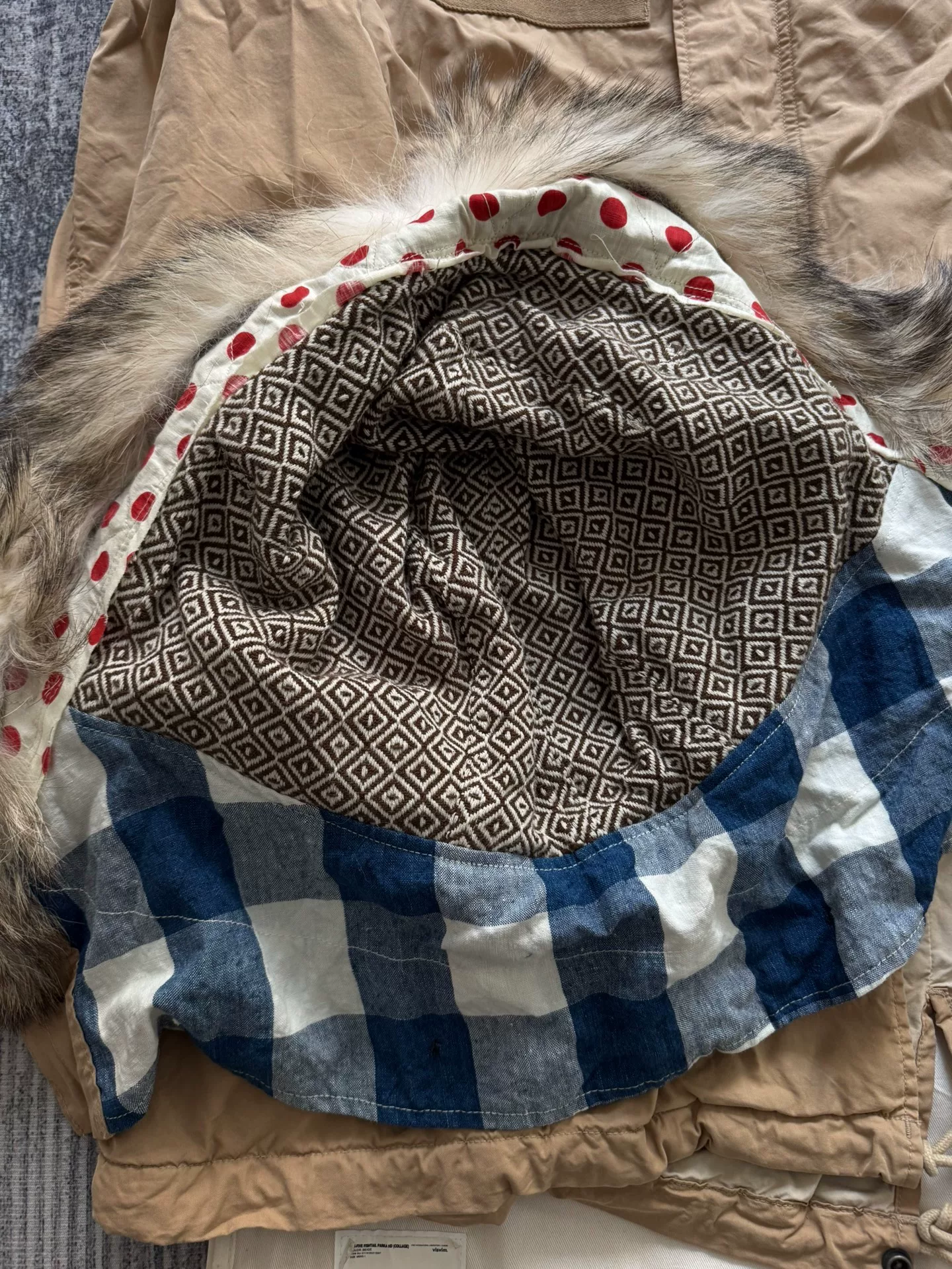 VISVIM 19SS SIX-FIVE FISHTAIL PARKA HD — front