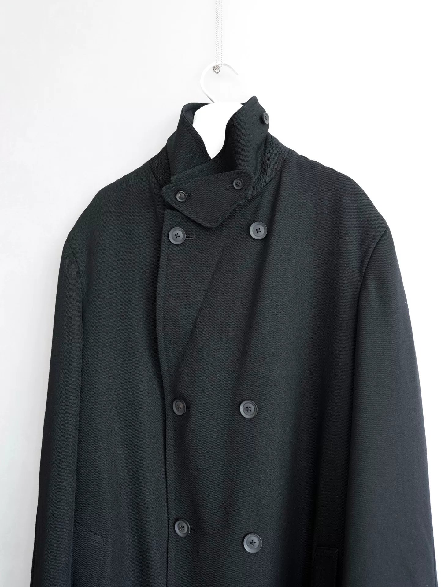 Yohji Yamamoto 20AW 8-Button Double-Breasted Coat — back