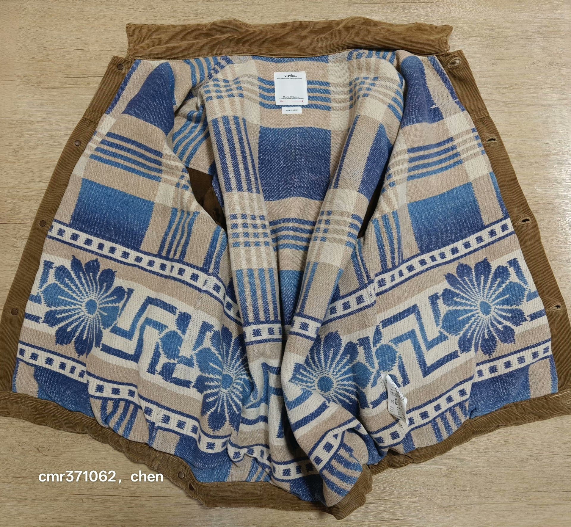 VISVIM 23AW SPOT 101XX JKT — label