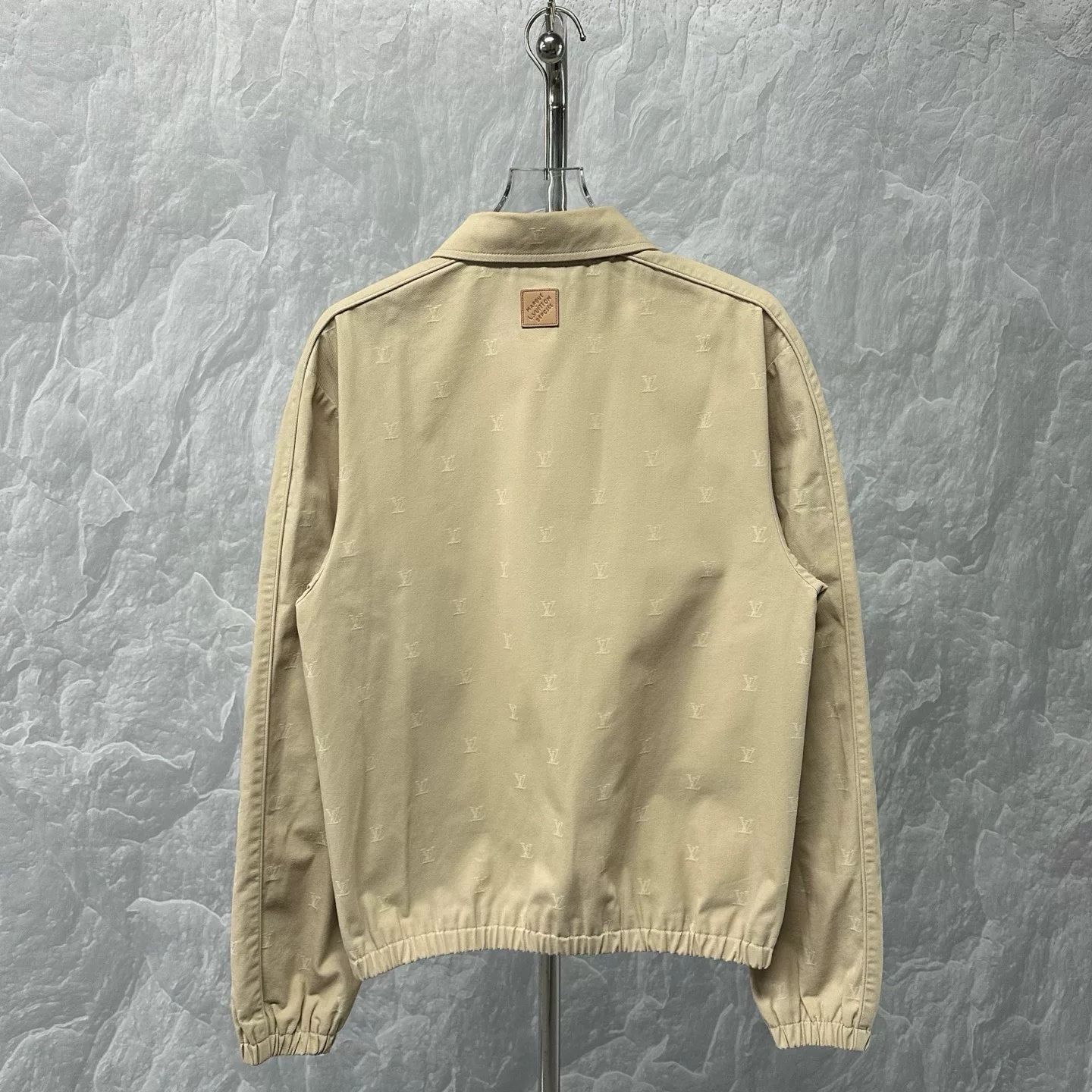 Louis Vuitton FW24 Khaki Monogram Zip Jacket — back