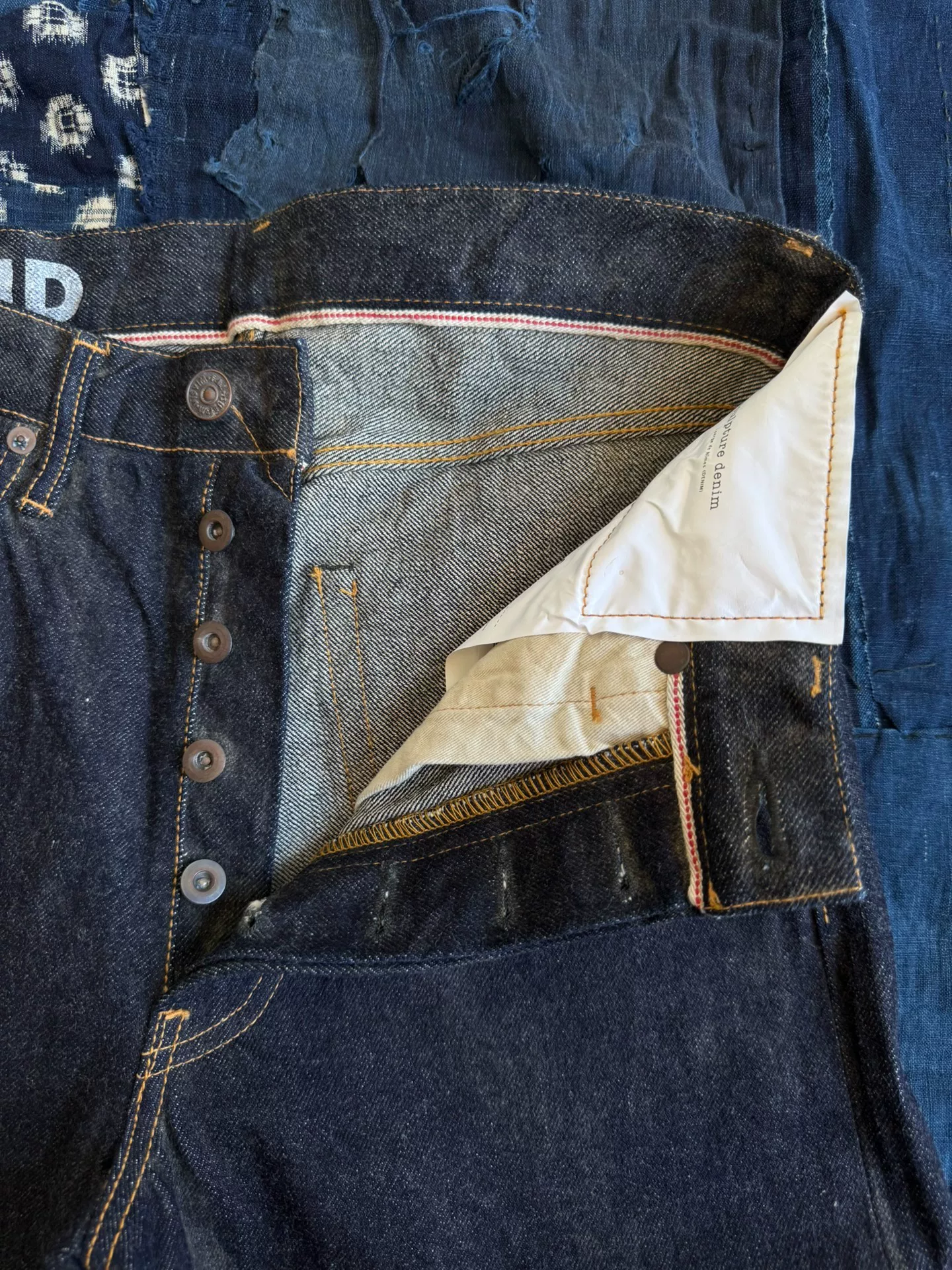 visvim 22AW Social Sculpture 01 Raw Mud Jeans — back