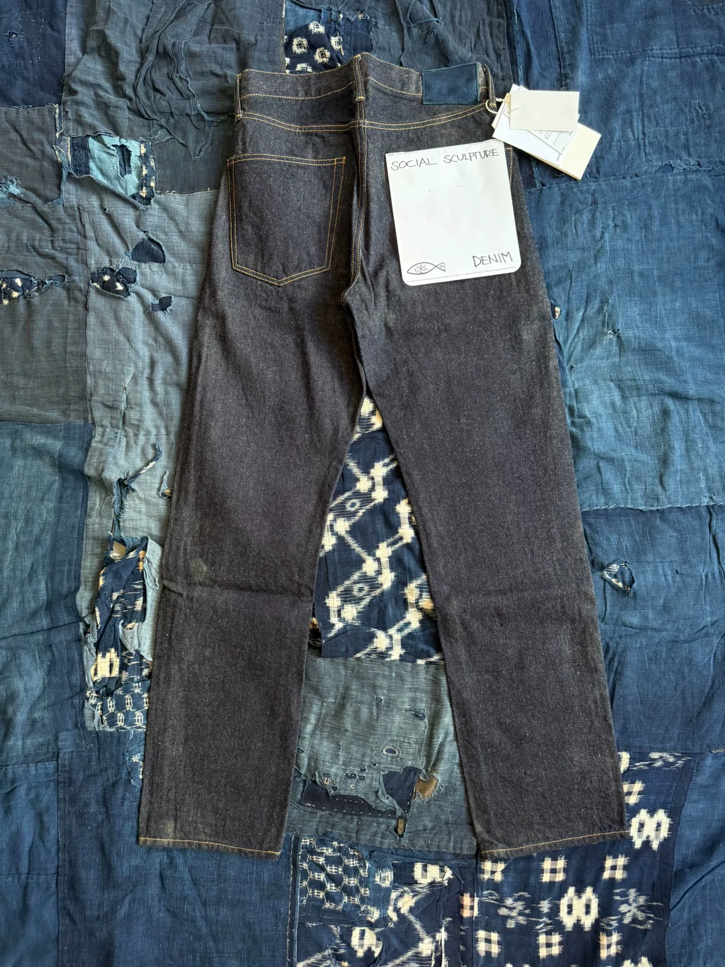 visvim 22AW Social Sculpture 01 Raw Mud Jeans — front