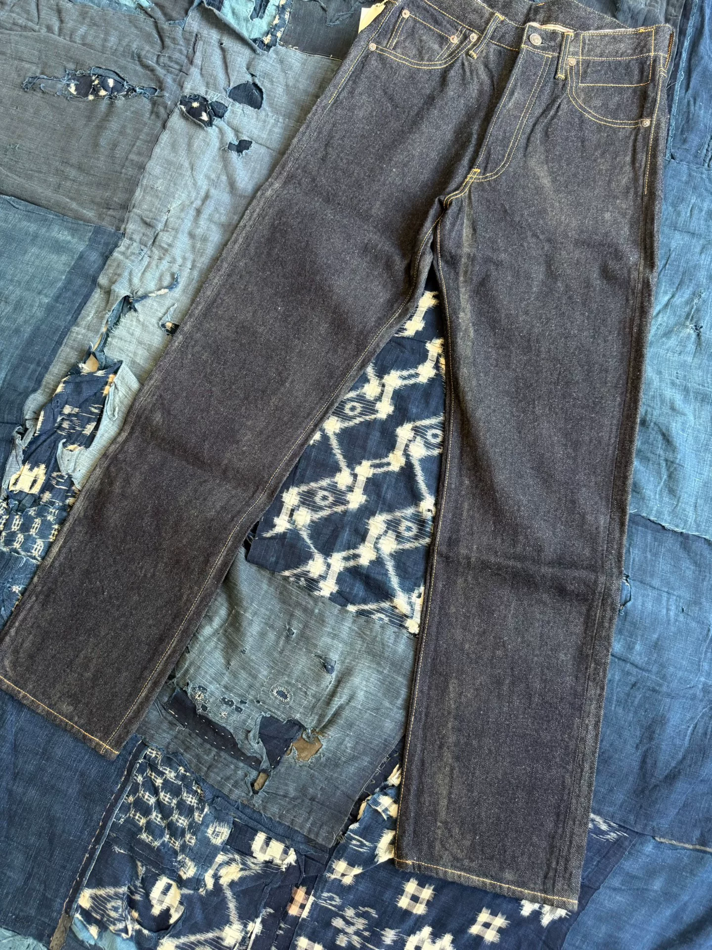 visvim 22AW Social Sculpture 01 Raw Mud Jeans — label