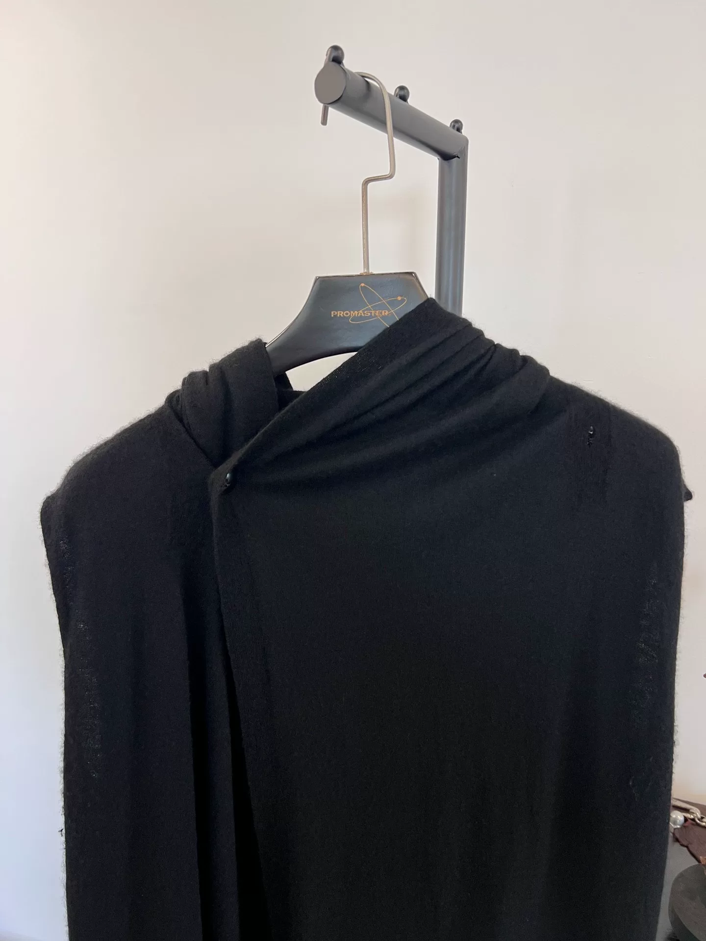 Rick Owens Sleeveless Hooded Long Vest — back