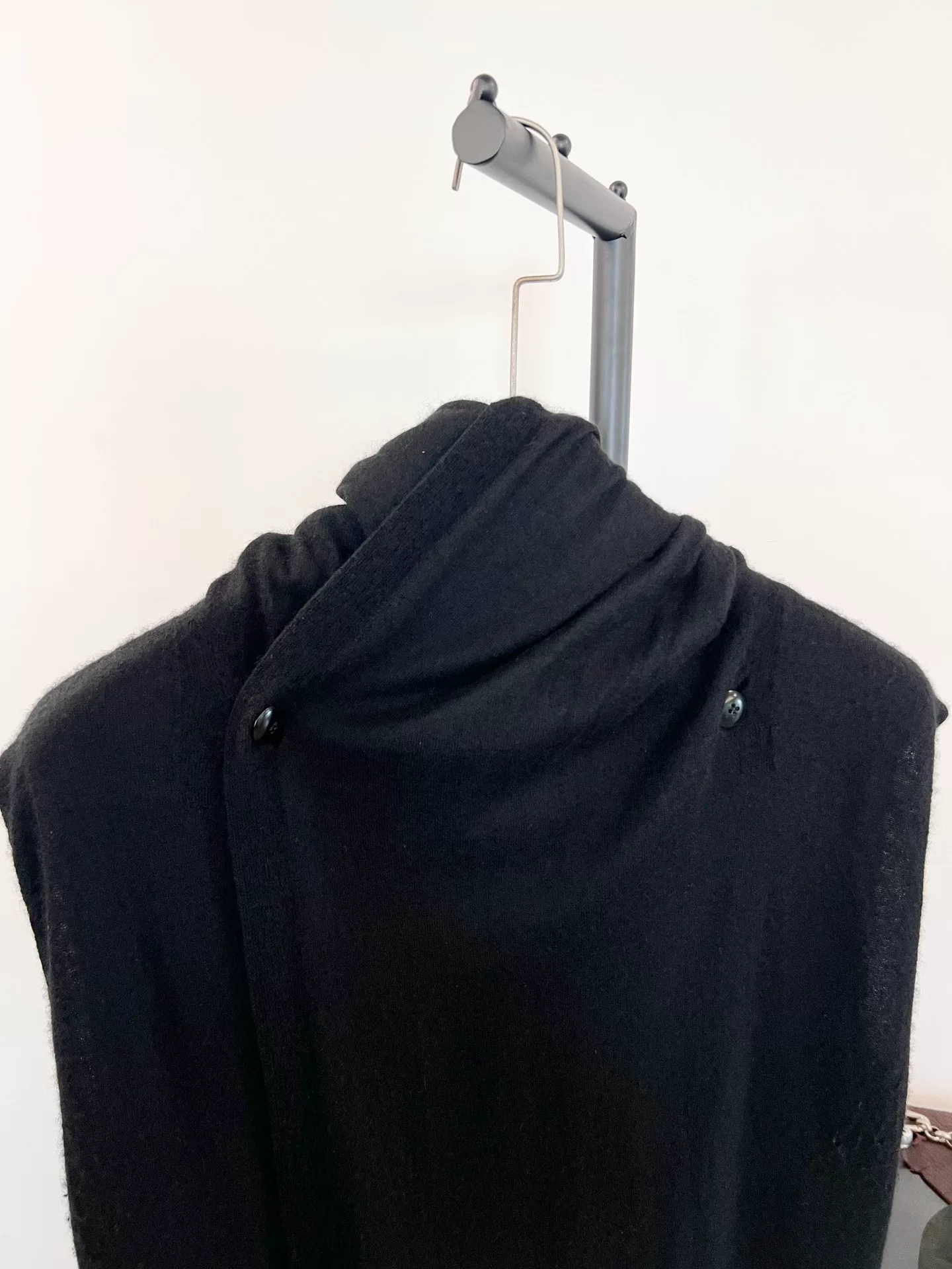 Rick Owens Sleeveless Hooded Long Vest — detail
