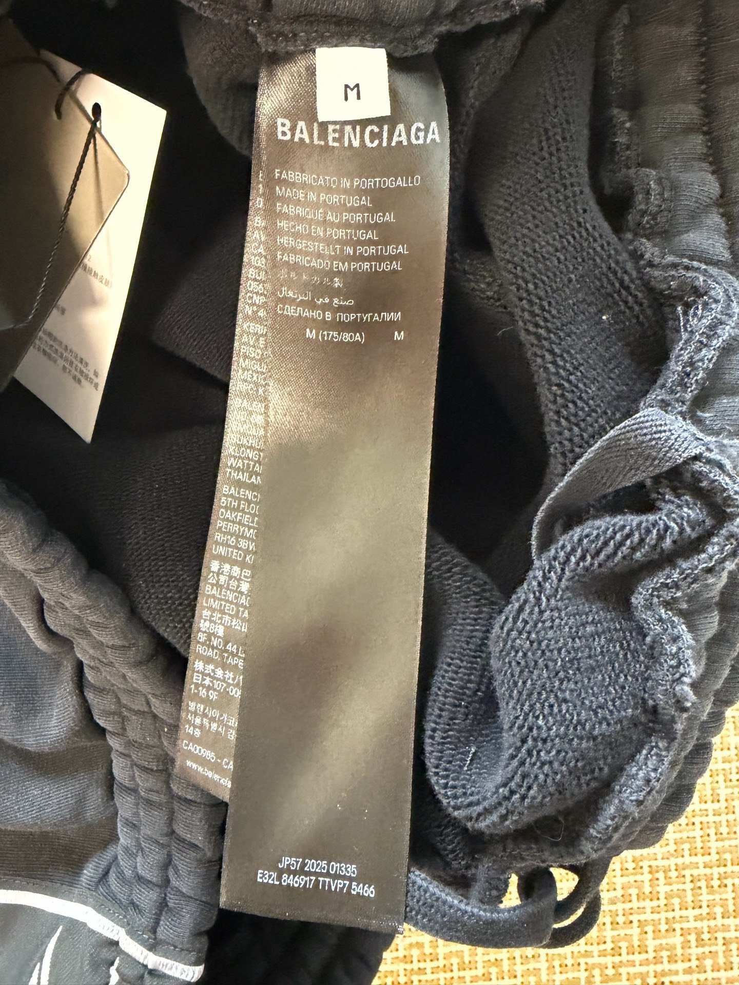Balenciaga 3M Logo Tape Track Pants — back