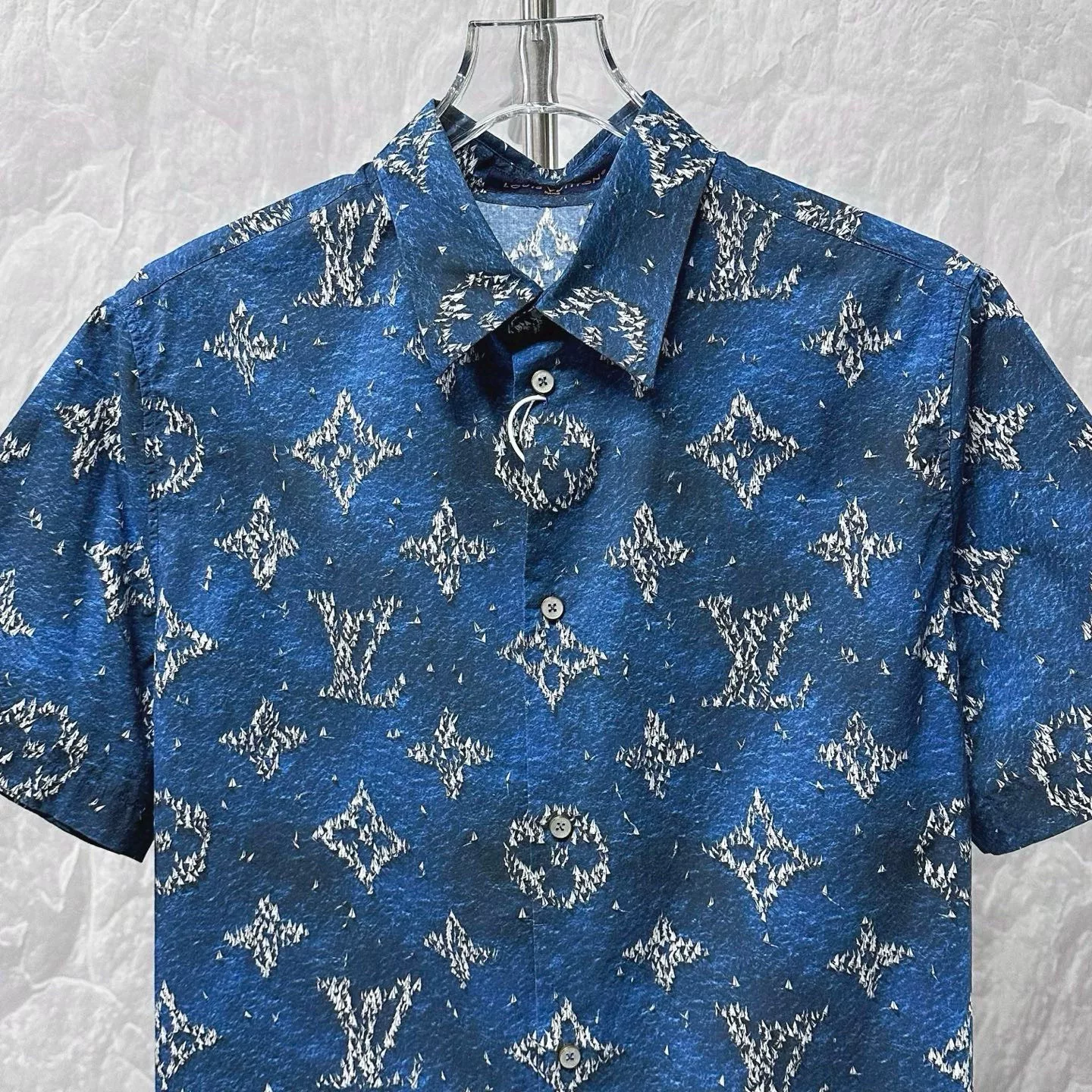 Louis Vuitton FW25 Sailboat Monogram Short Sleeve Shirt — detail
