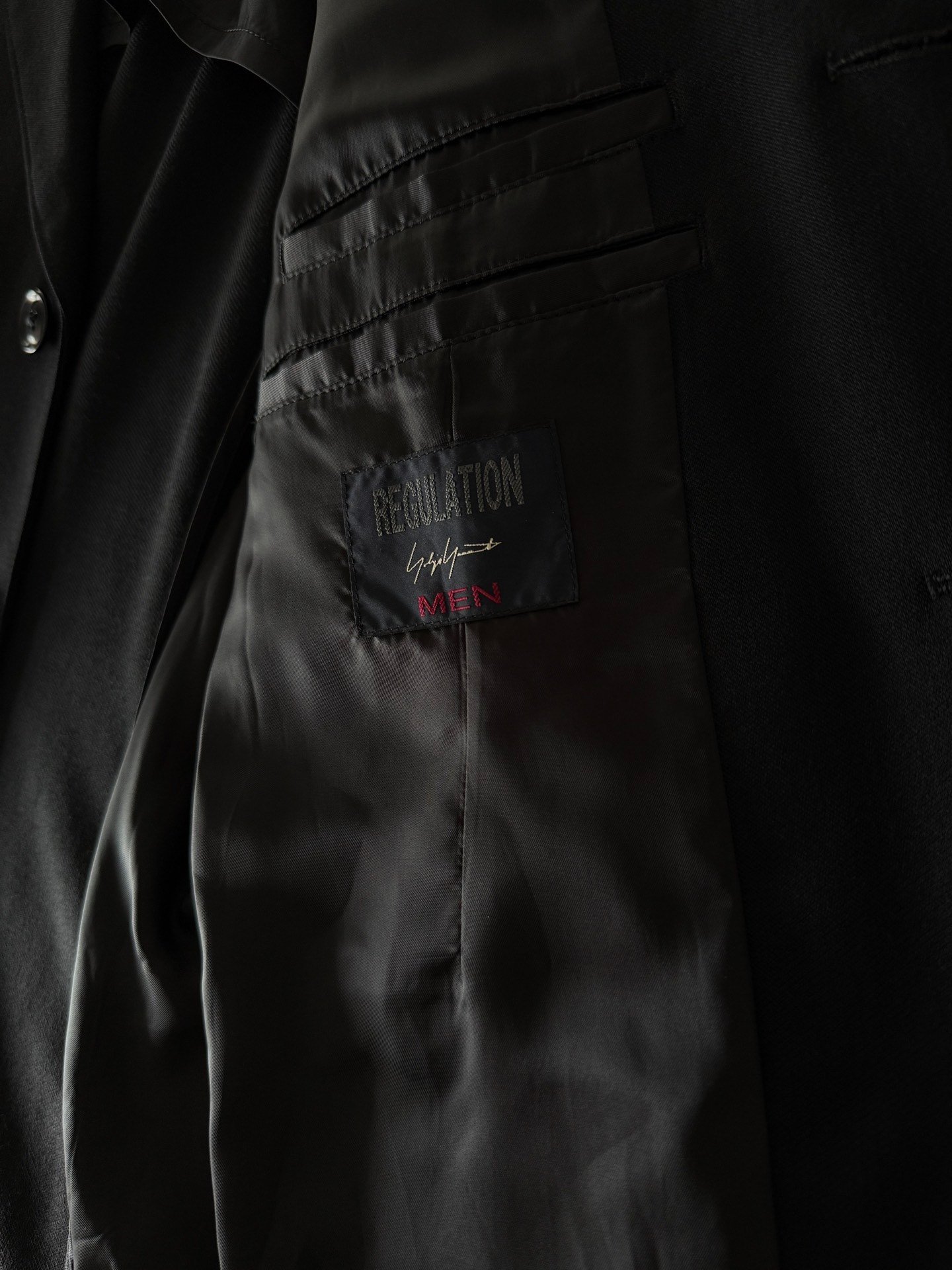 Yohji Yamamoto 21SS Doctor's Jacket — label