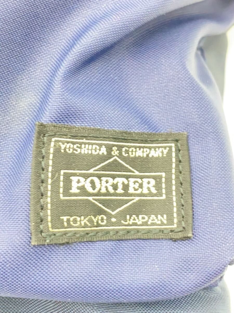 Porter Force Navy Blue Crossbody Bag — label