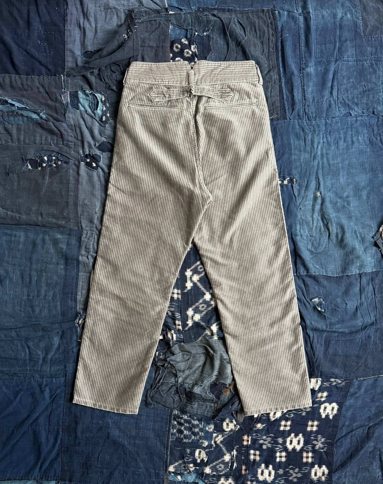 VISVIM 25AW Pastoral Striped Pants — front