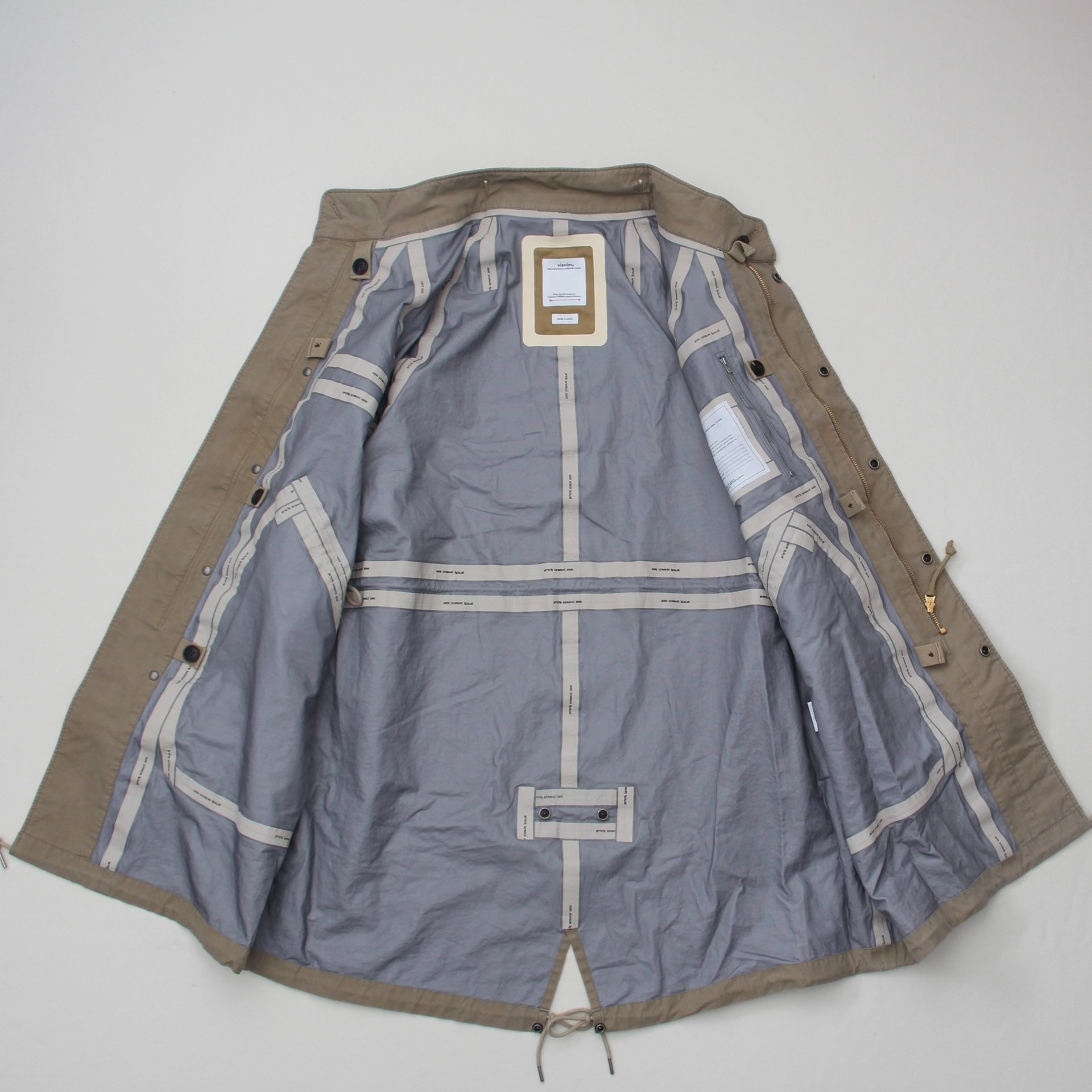Visvim 25ss Six-Five Fishtail Parka — detail