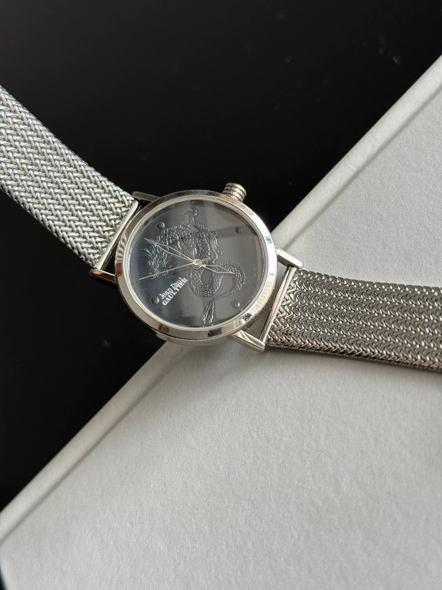 Jean Paul Gaultier Dragon Design Watch — label
