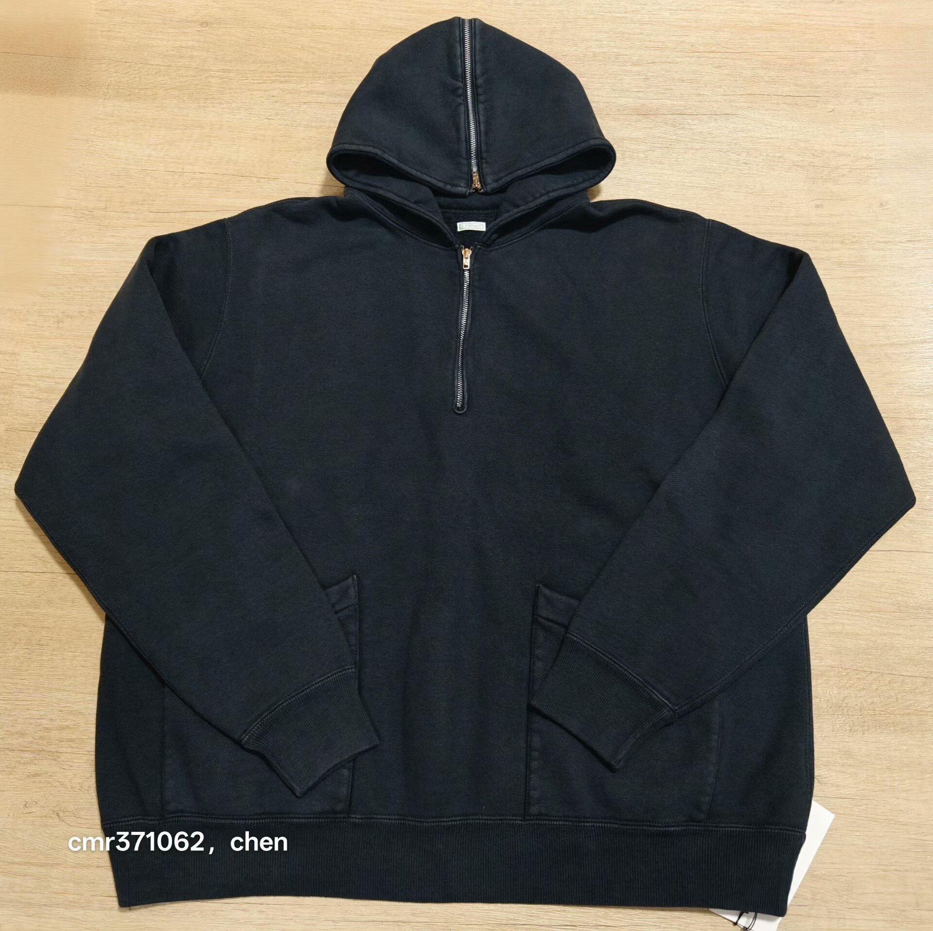 A.PRESSE 26SS Vintage Sailor Half Zip Hoodie