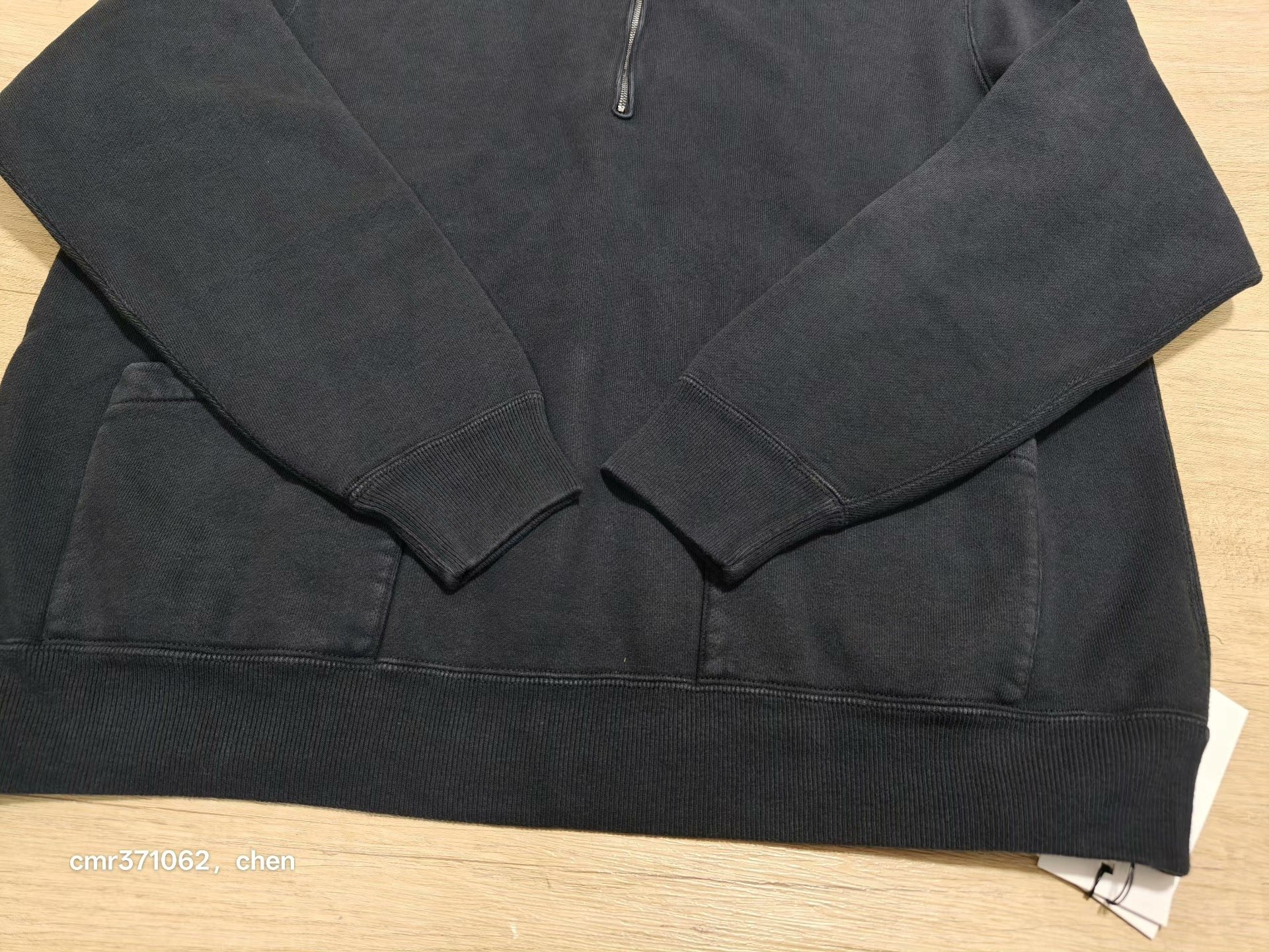 A.PRESSE 26SS Vintage Sailor Half Zip Hoodie — back
