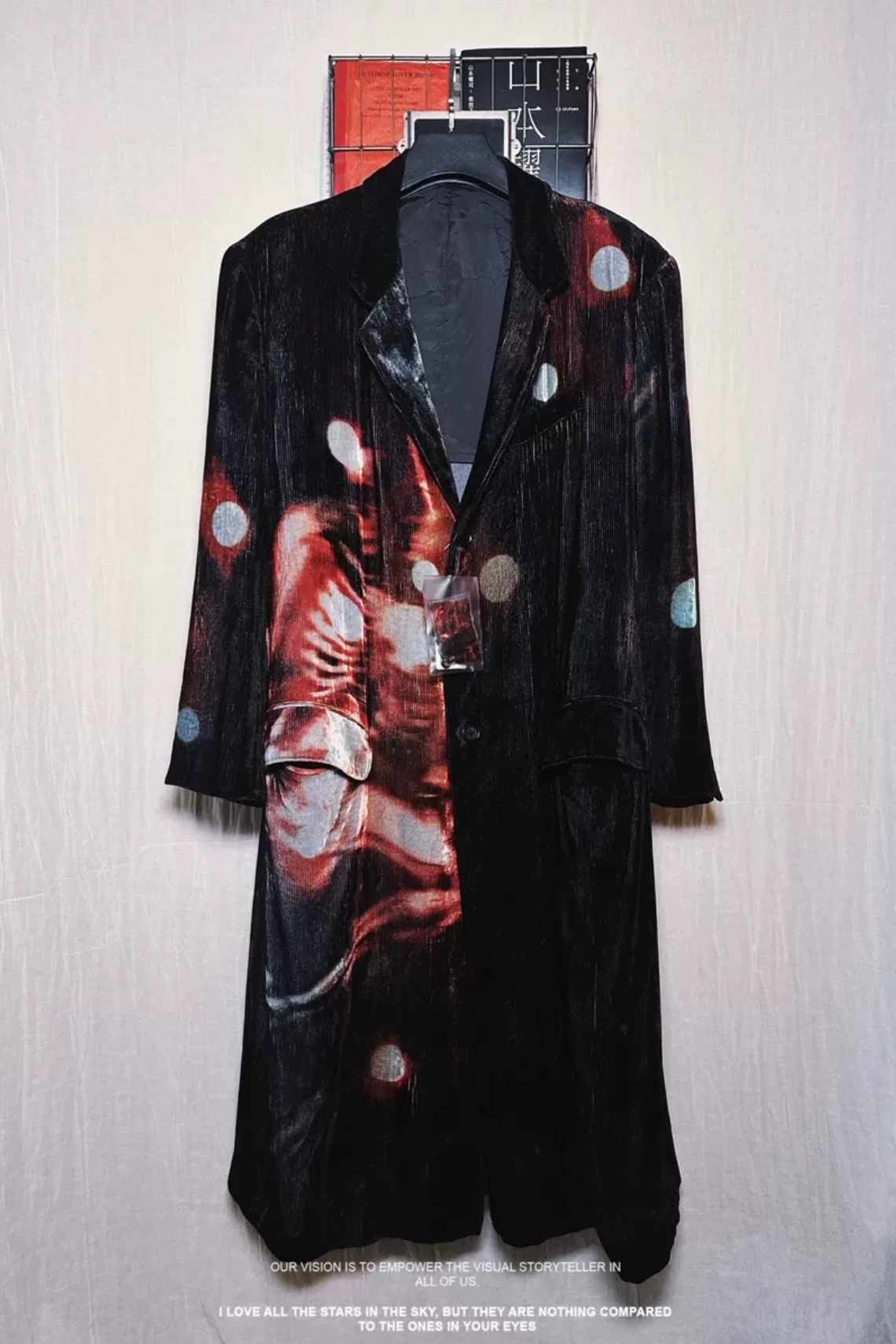 Yohji Yamamoto 23SS Silk Velvet Coat — front