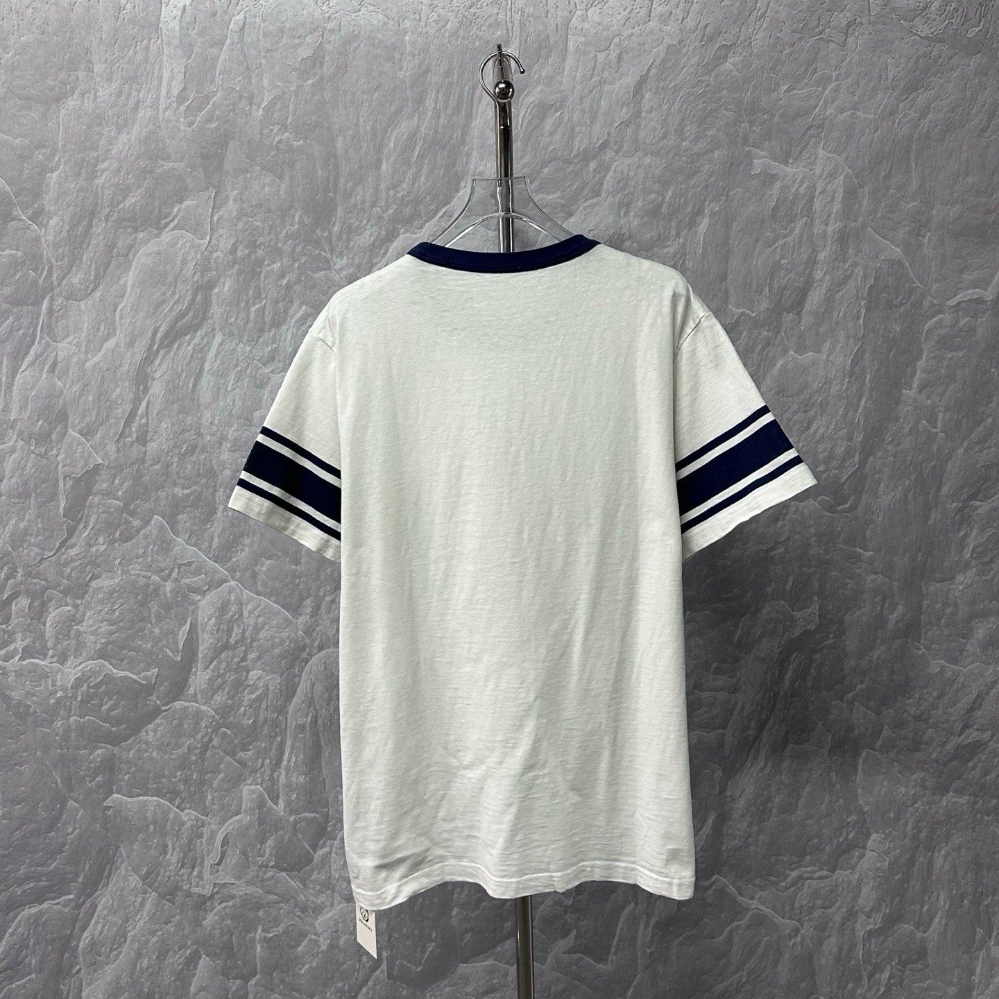 Dior Tears Embroidered Floral Stripe T-Shirt — back
