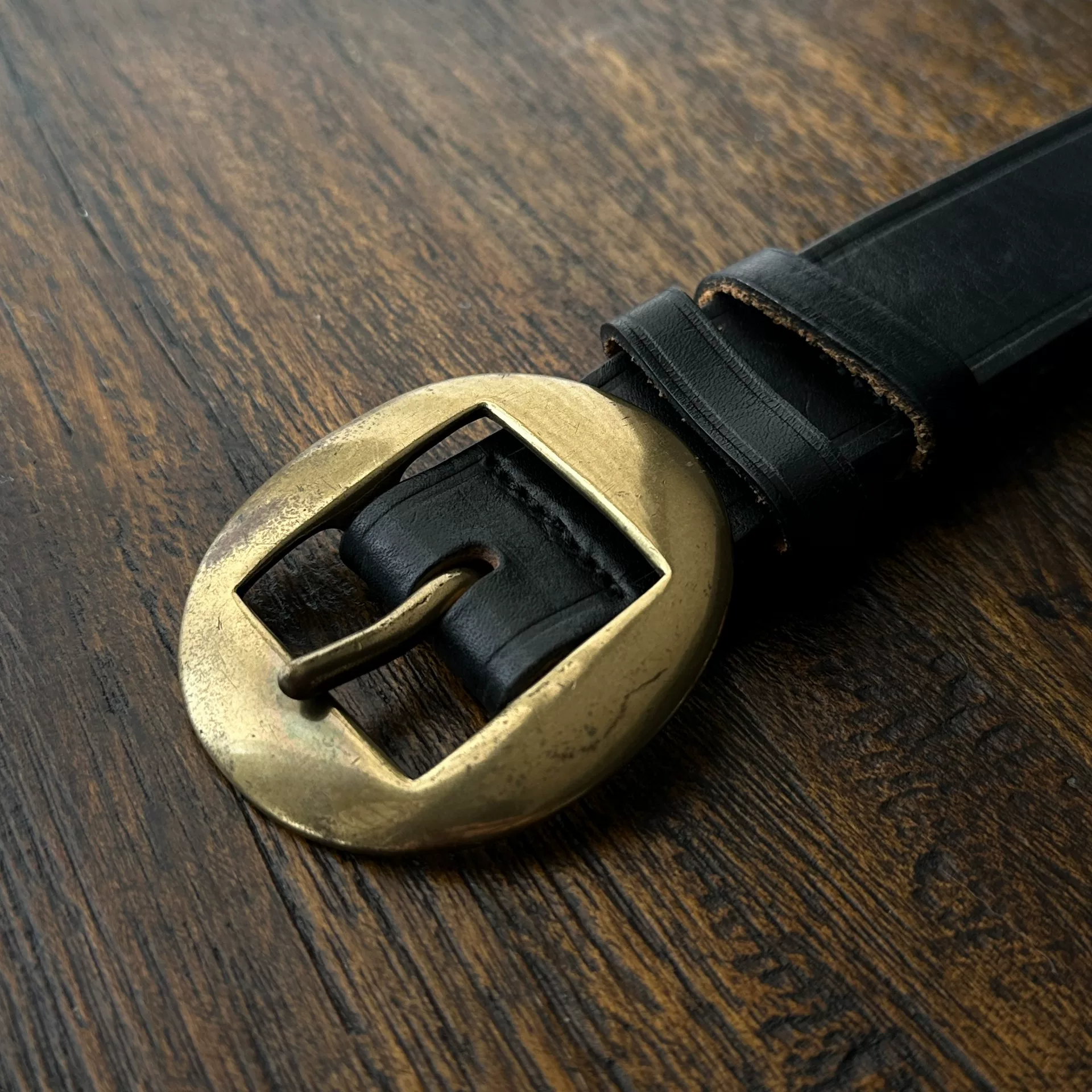 Polo Ralph Lauren Vintage Brass Belt — front
