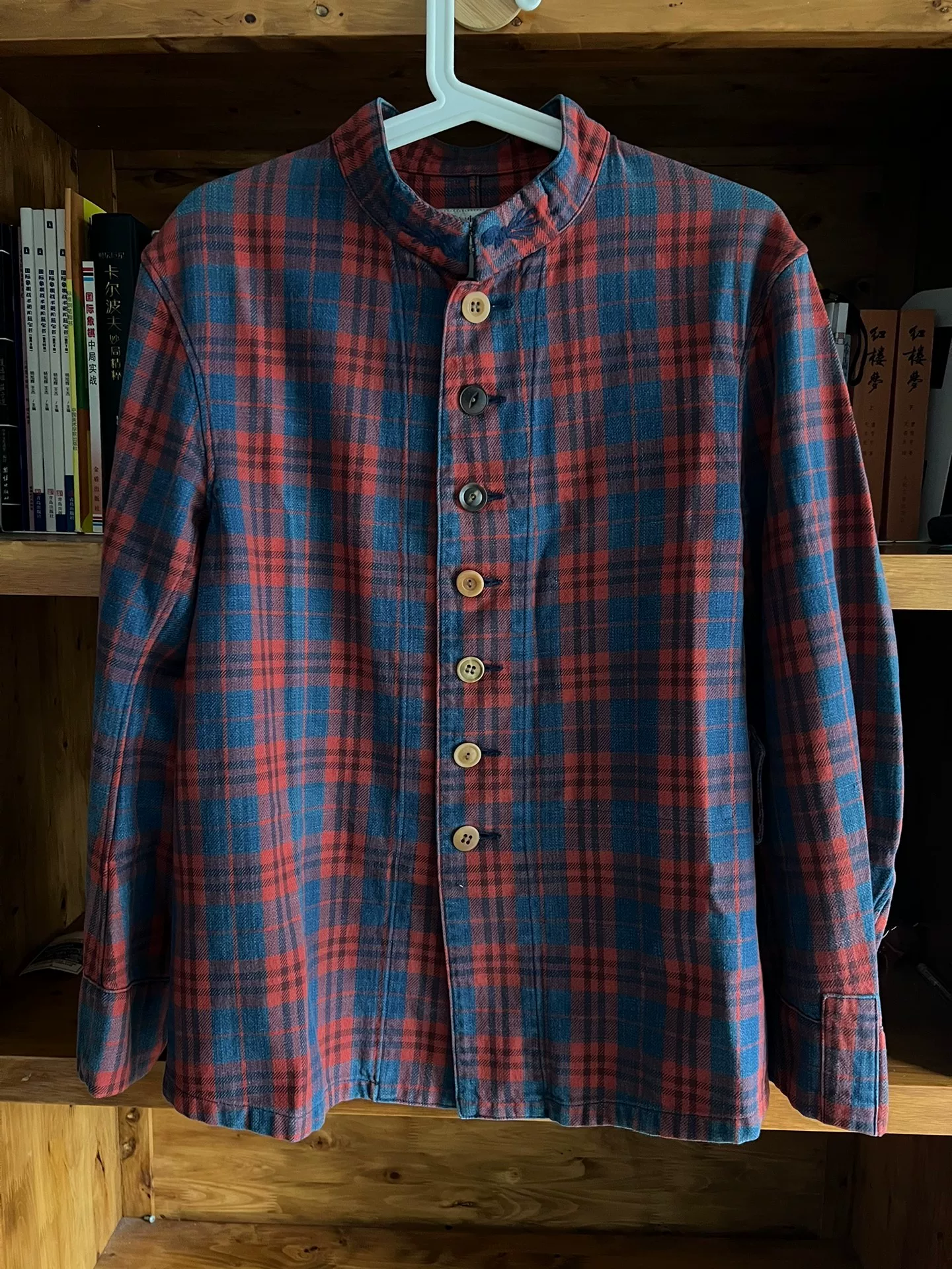 visvim 14AW Stand-Collar Checkered Jacket